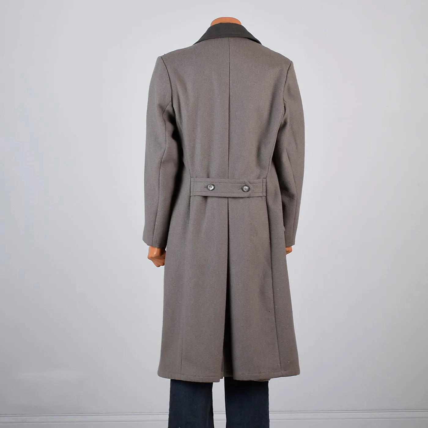 1970s Mens Two Tone Military Style Coat