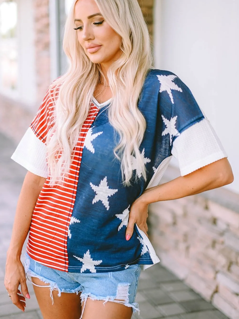 American Flag Graphic Tee