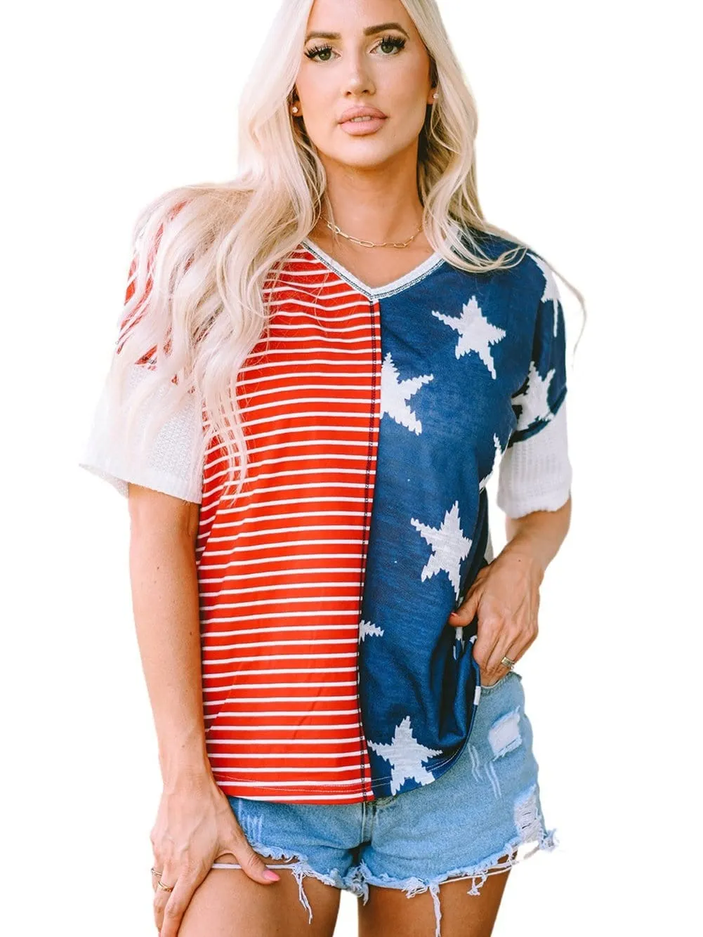American Flag Graphic Tee