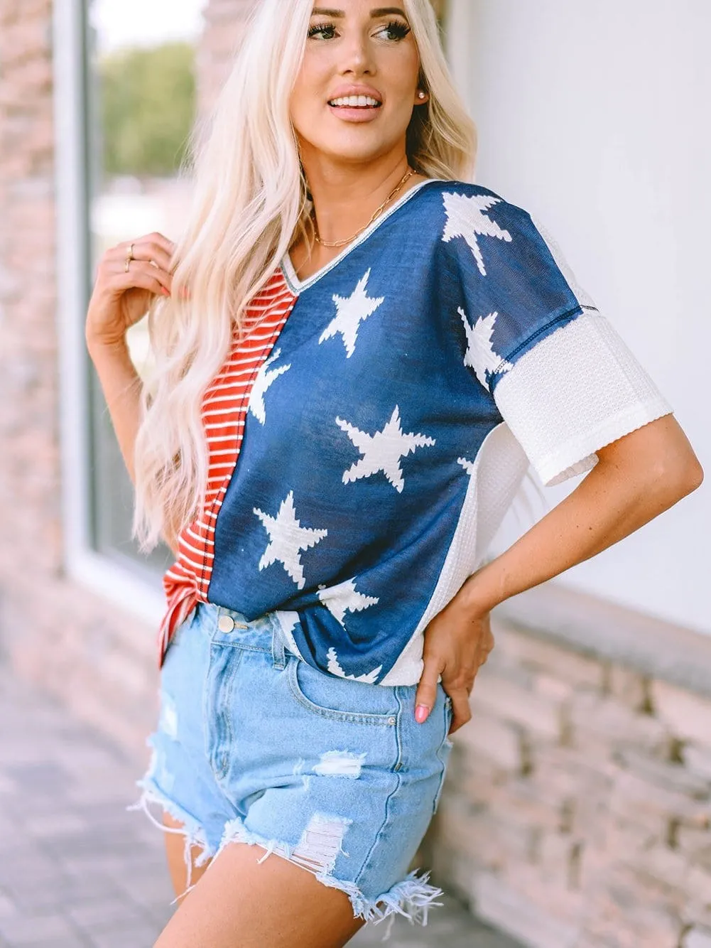 American Flag Graphic Tee