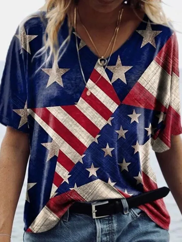 American Flag Graphic Tee