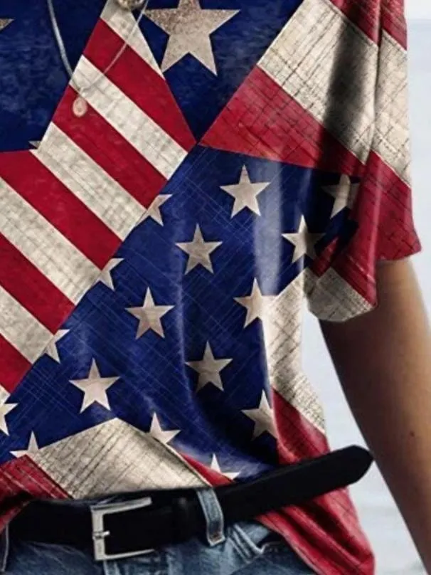 American Flag Graphic Tee