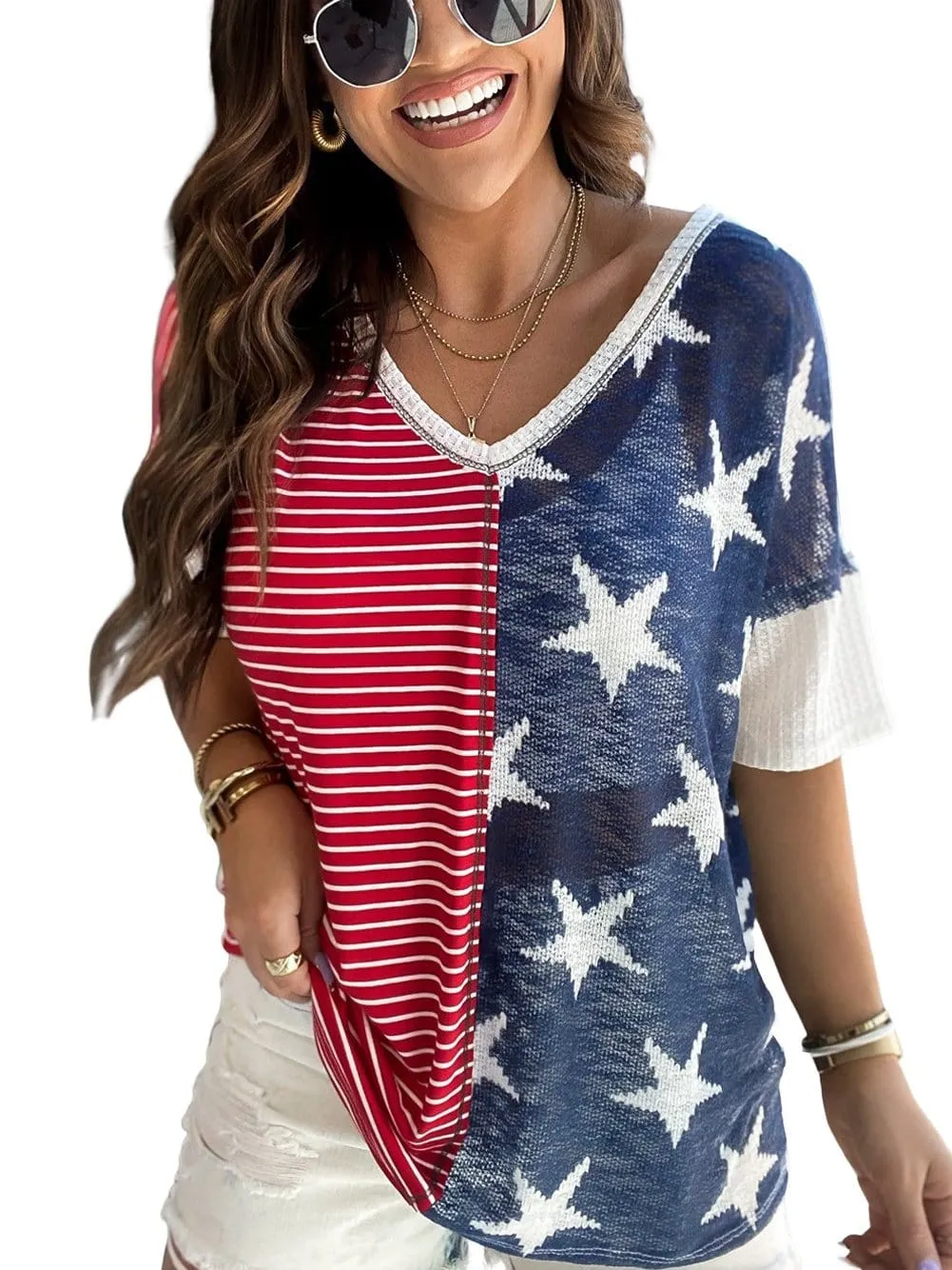 American Flag Graphic Tee