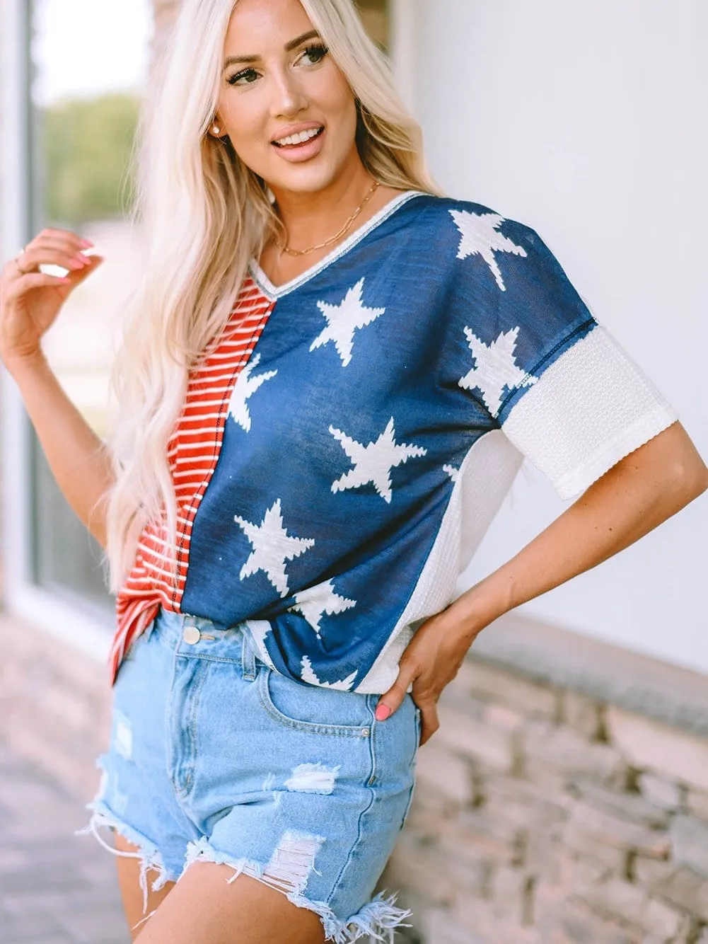 American Flag Graphic Tee