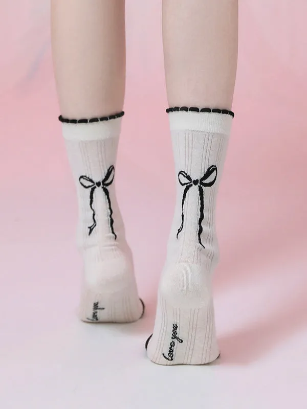 Bowknot Breathable Socks Accessories