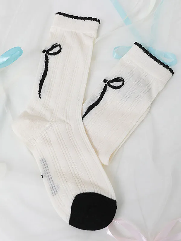 Bowknot Breathable Socks Accessories