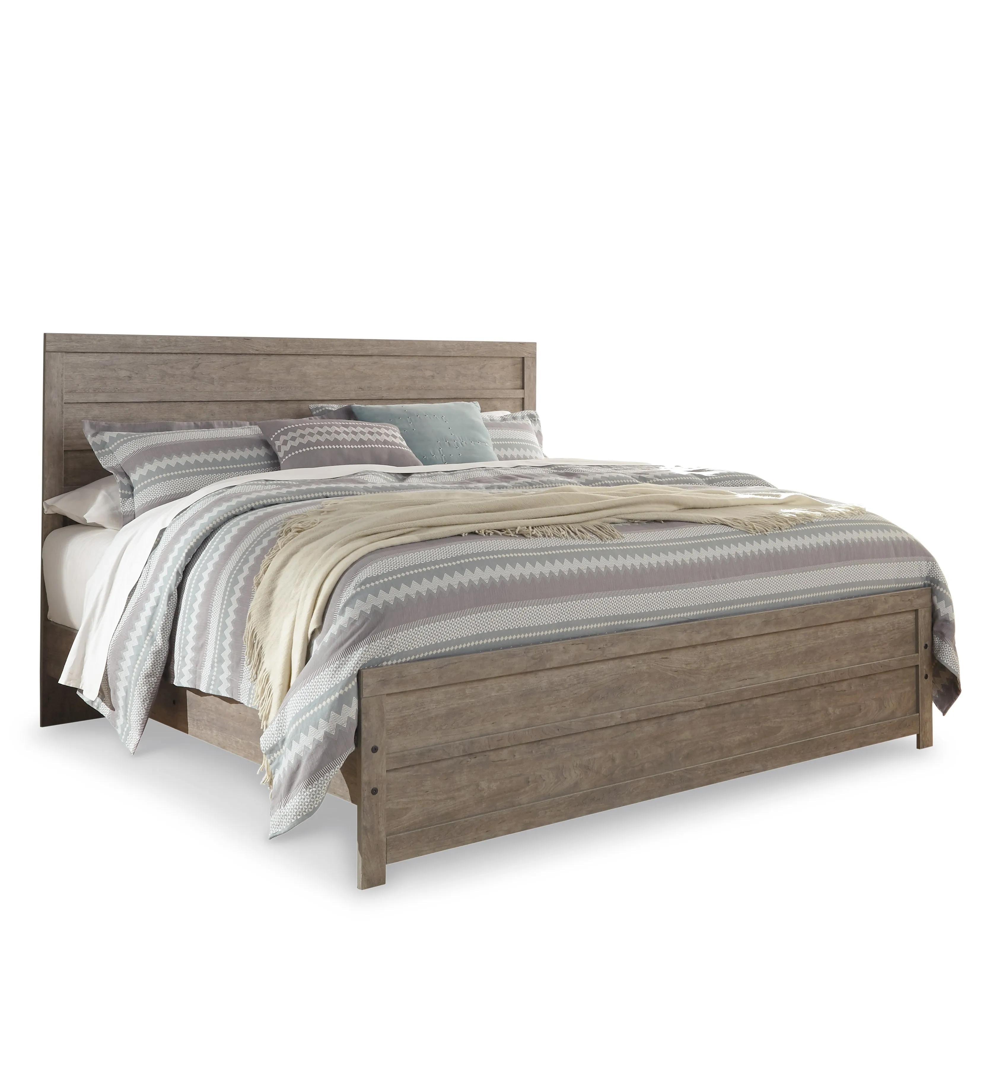 Culverbach King Panel Bed with Dresser in Gray