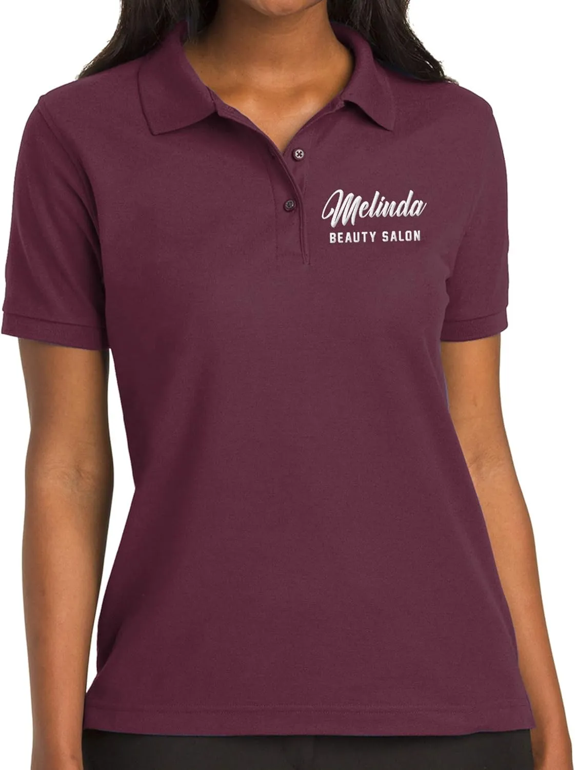 Custom Embroidered Polo Shirt for Women Add Your Personalized Own Embroidery Text