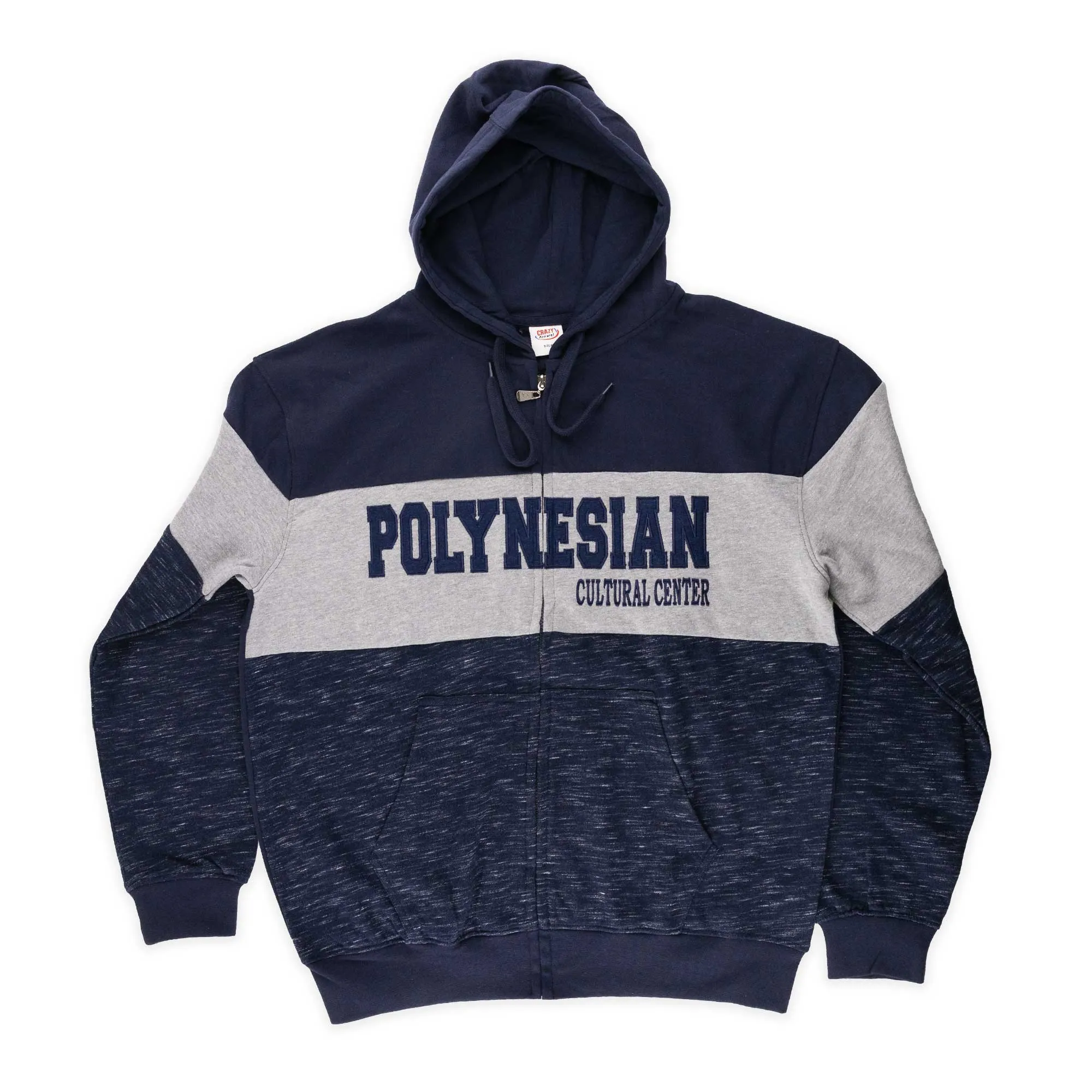 Custom PCC Full Zip 3-Tone Adult Hoodie
