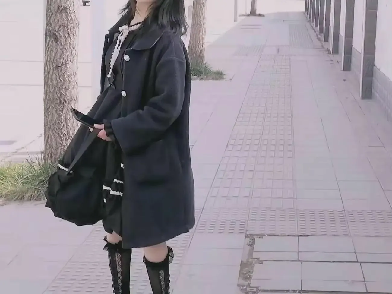 Dark Academia Black Dress