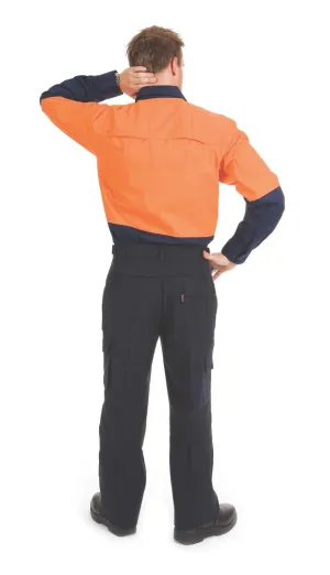 DNC Hi Vis 3 Way Cool Breeze Cotton Shirt L/S (3938)