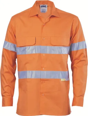 DNC Hi Vis 3 Way Cool Breeze Cotton Shirt With 3M RT L/S (3947)