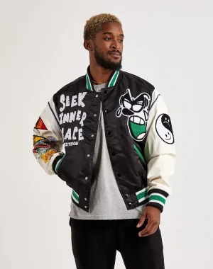 First Row Seek Inner Peace Varsity Jacket