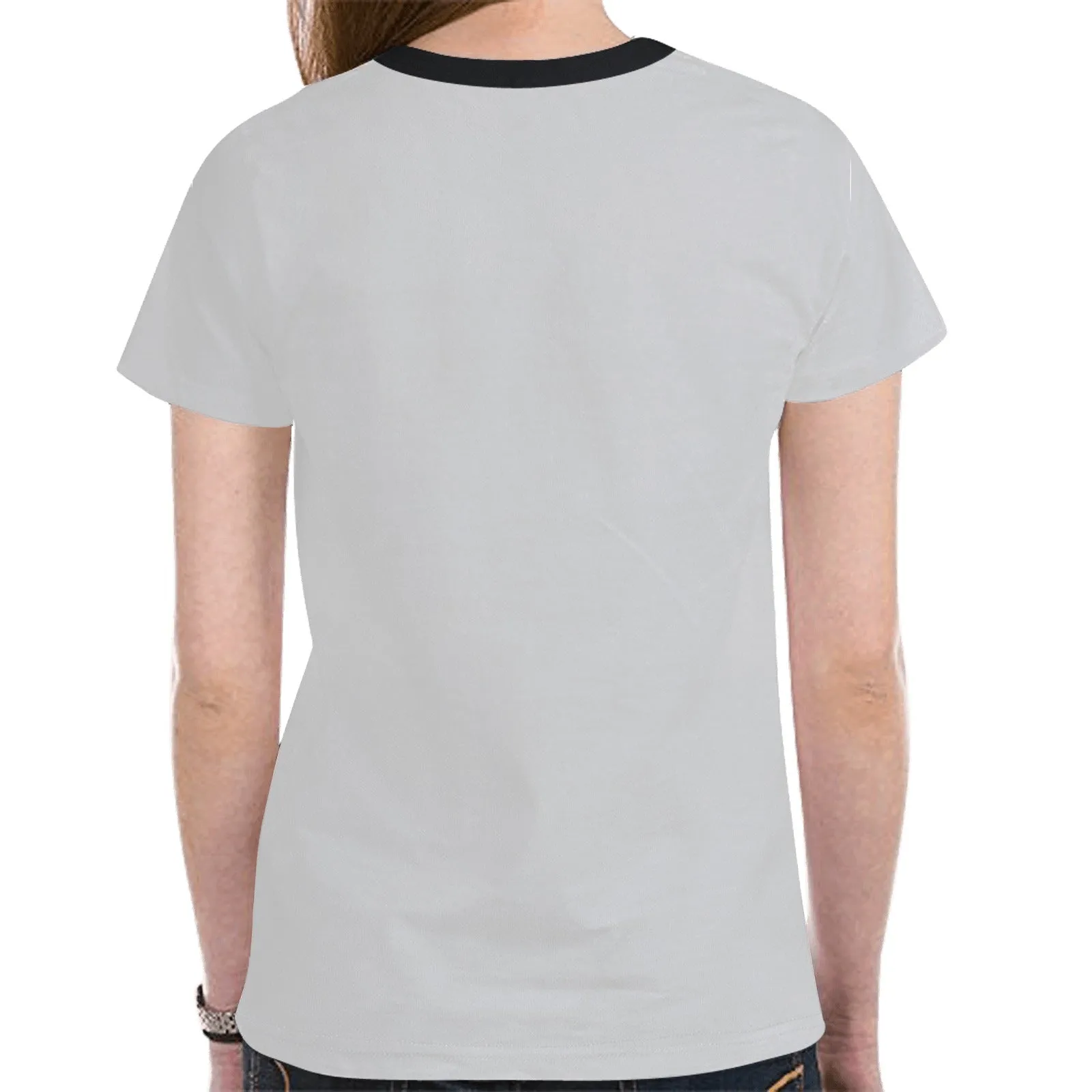 Floral Beaver Spirit Guide (Gray) T-shirt for Women