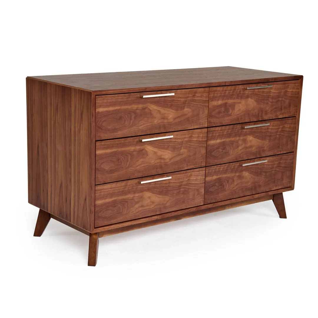 Glow 6 Drawer 51" W Double Dresser