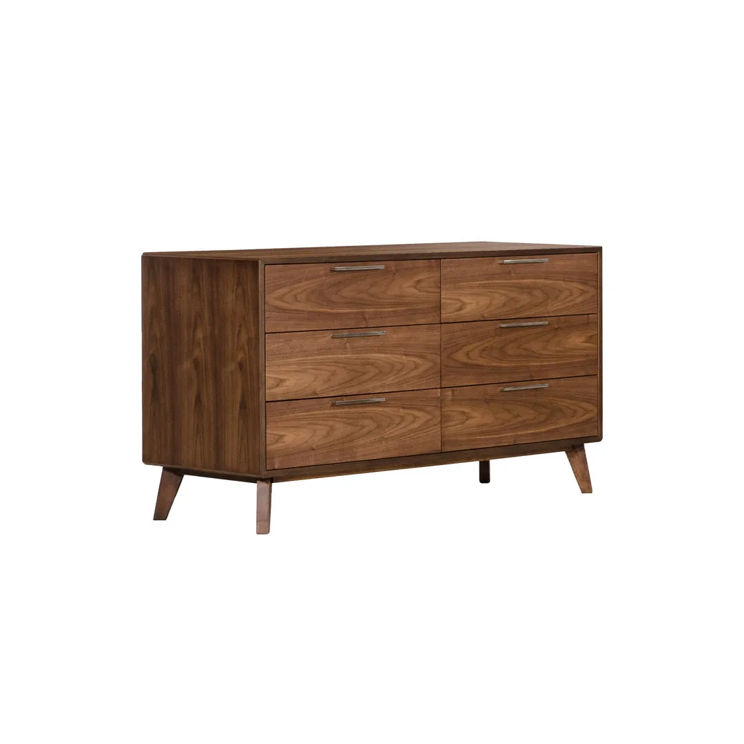 Glow 6 Drawer 51" W Double Dresser