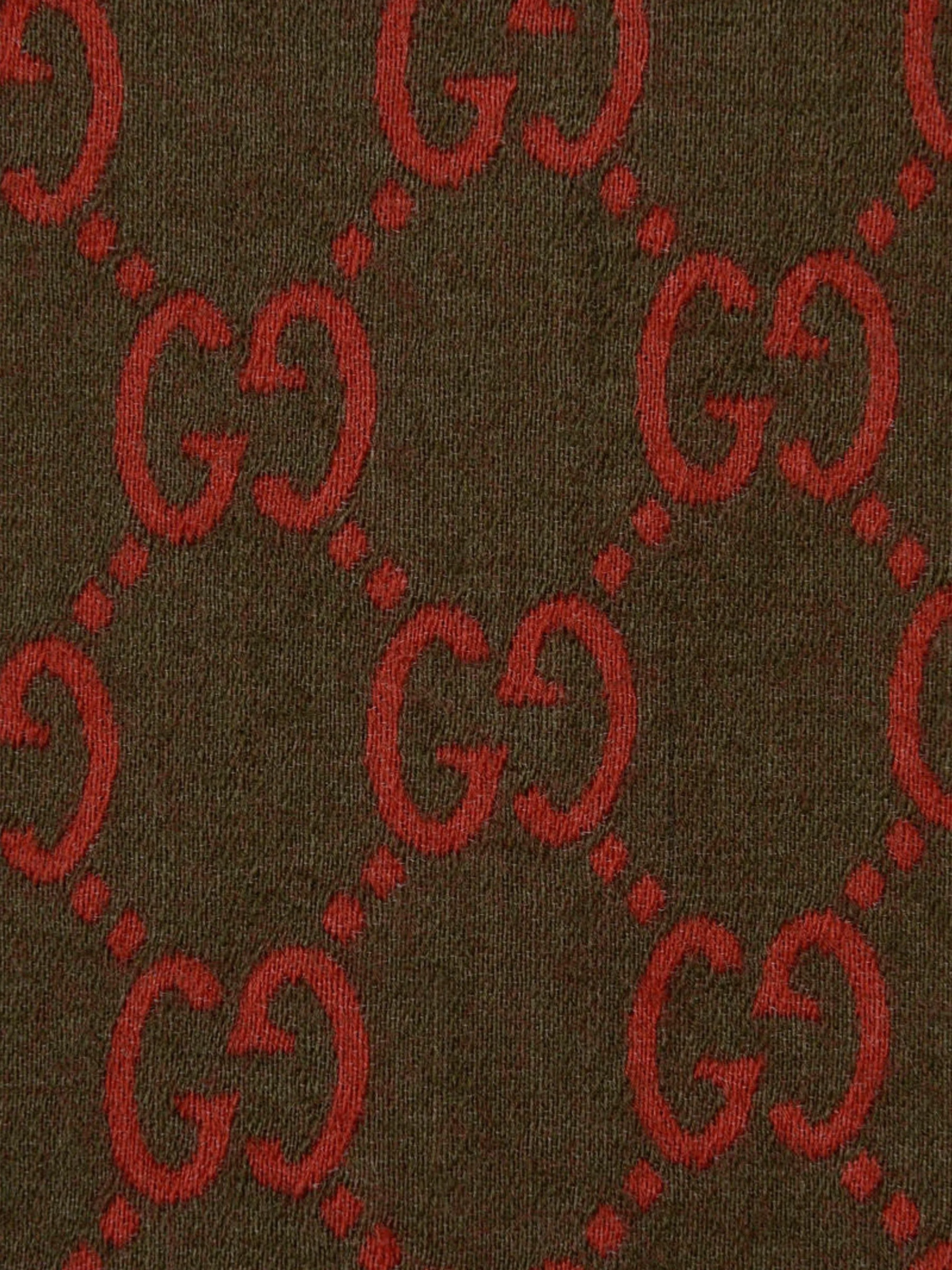 Gucci Boys Green GG Woolly Shirt