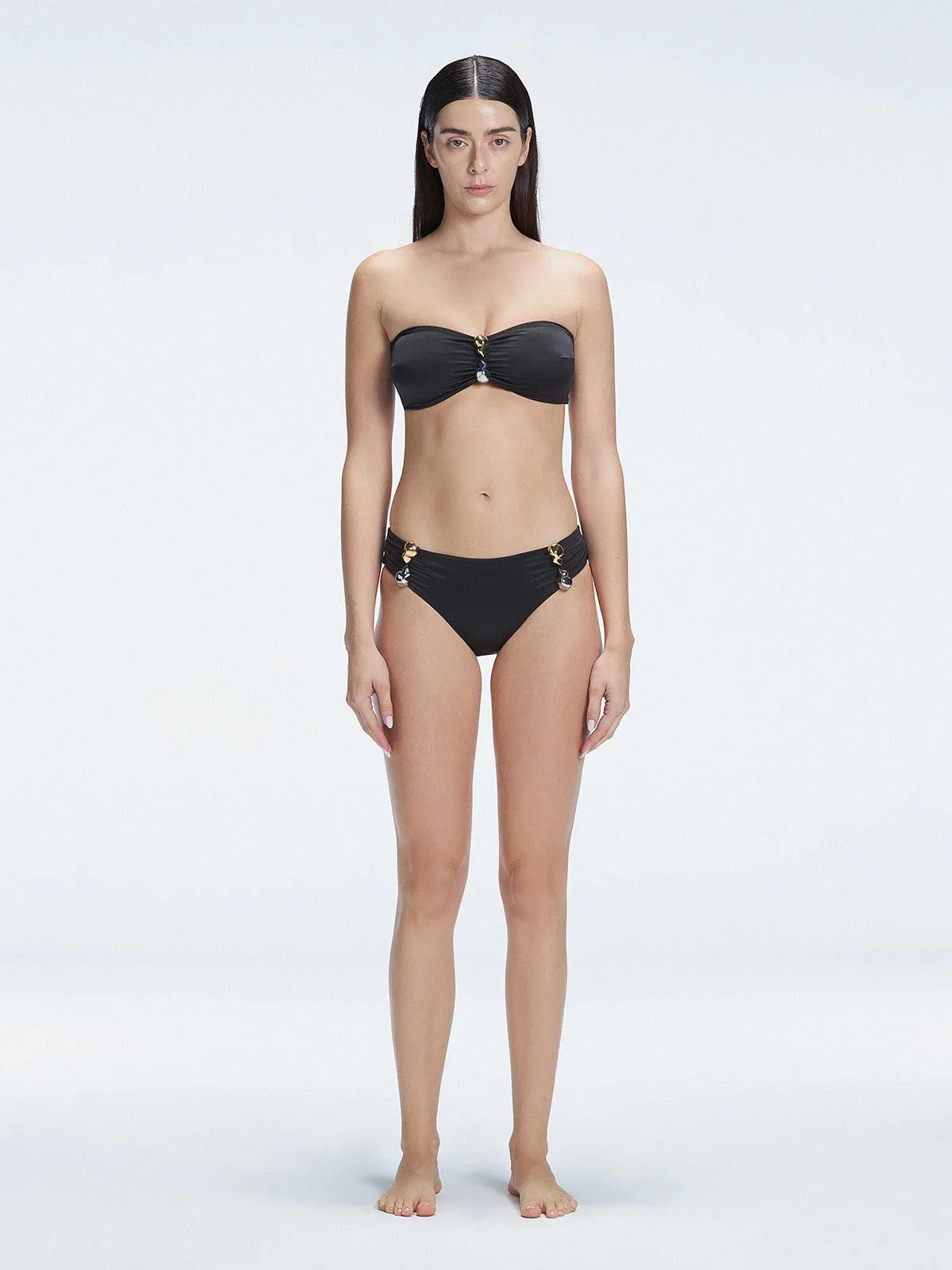 Ilana Black Bikini Top