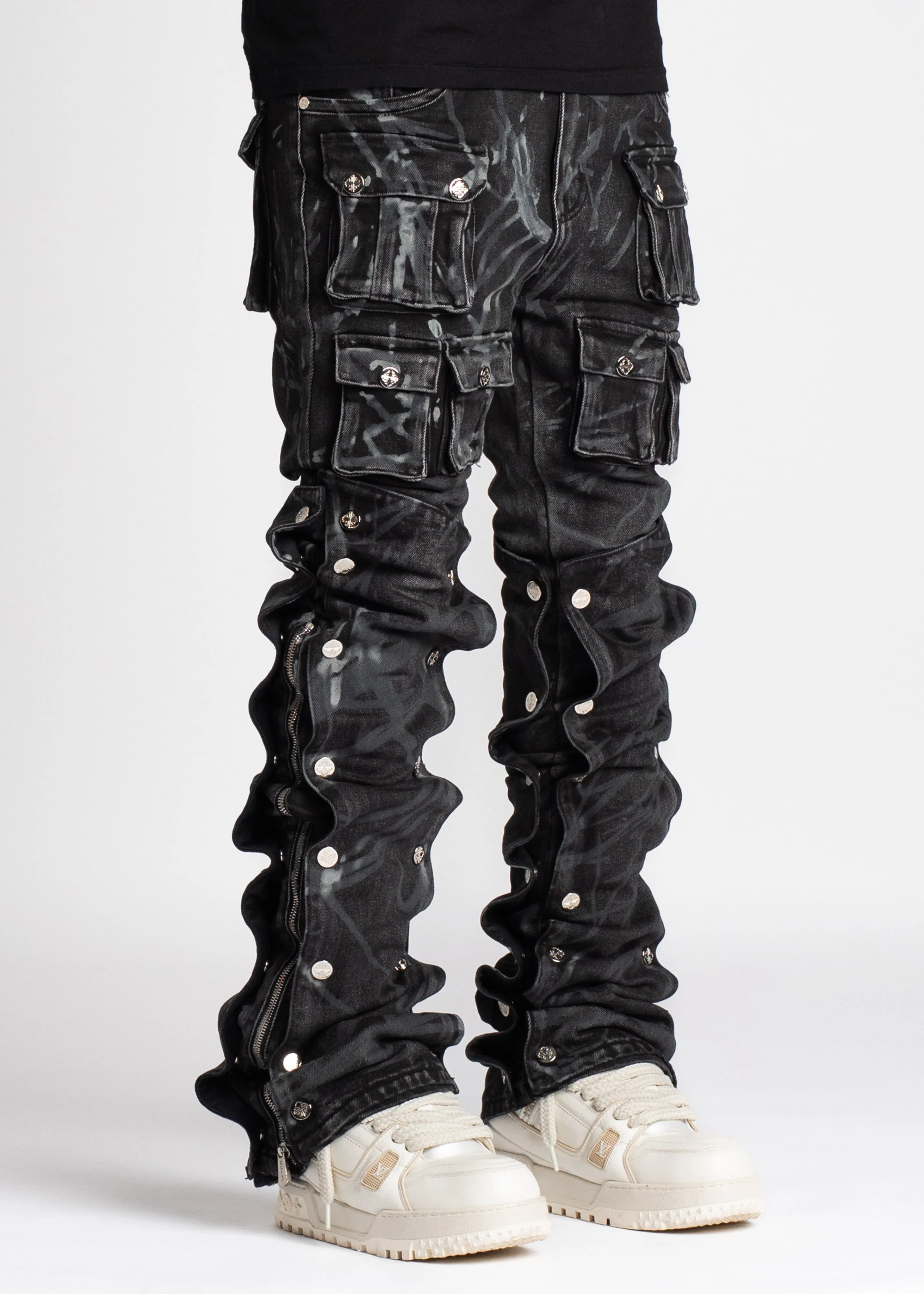 Iron Grey Stacked Premium Denim V3