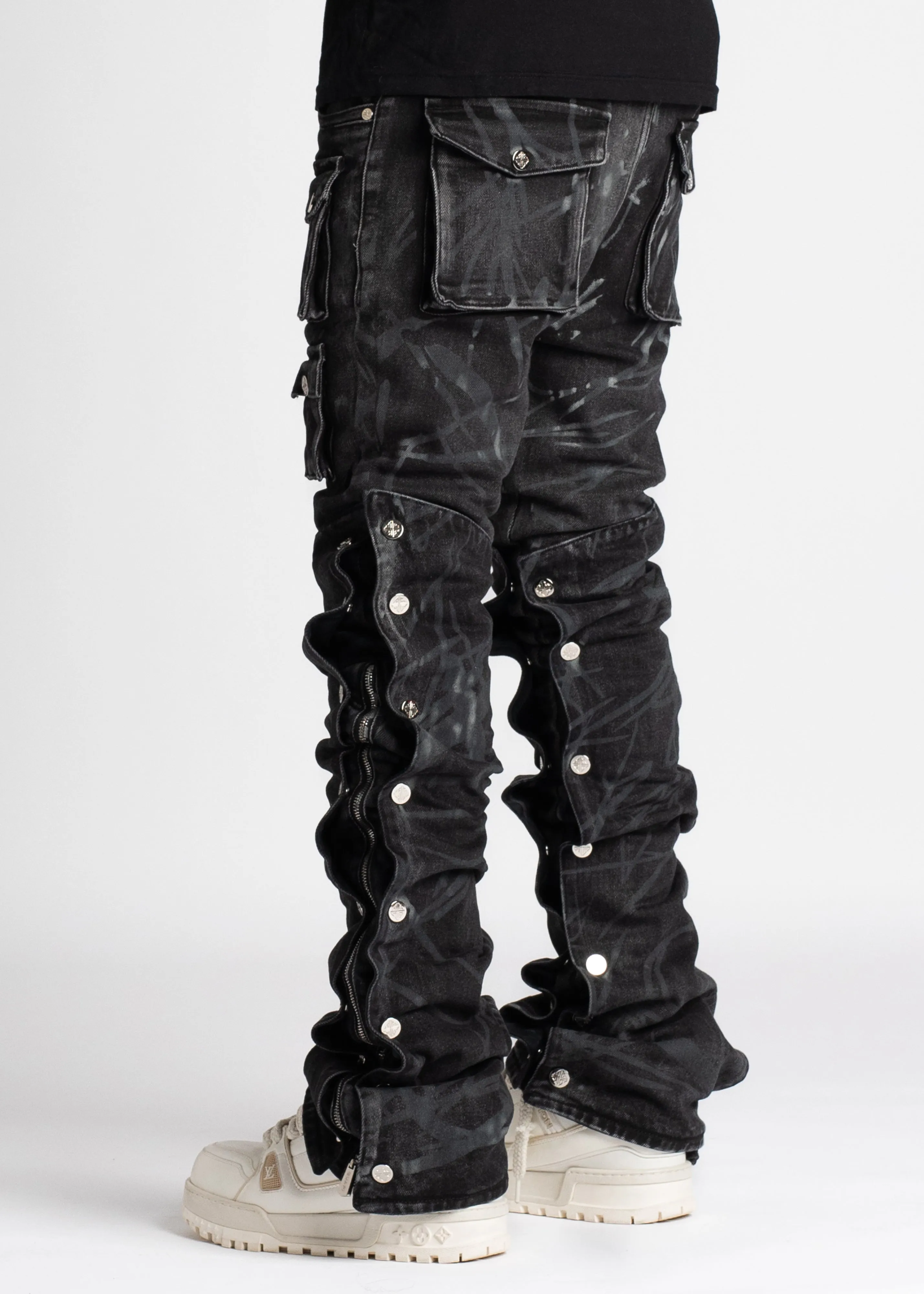 Iron Grey Stacked Premium Denim V3