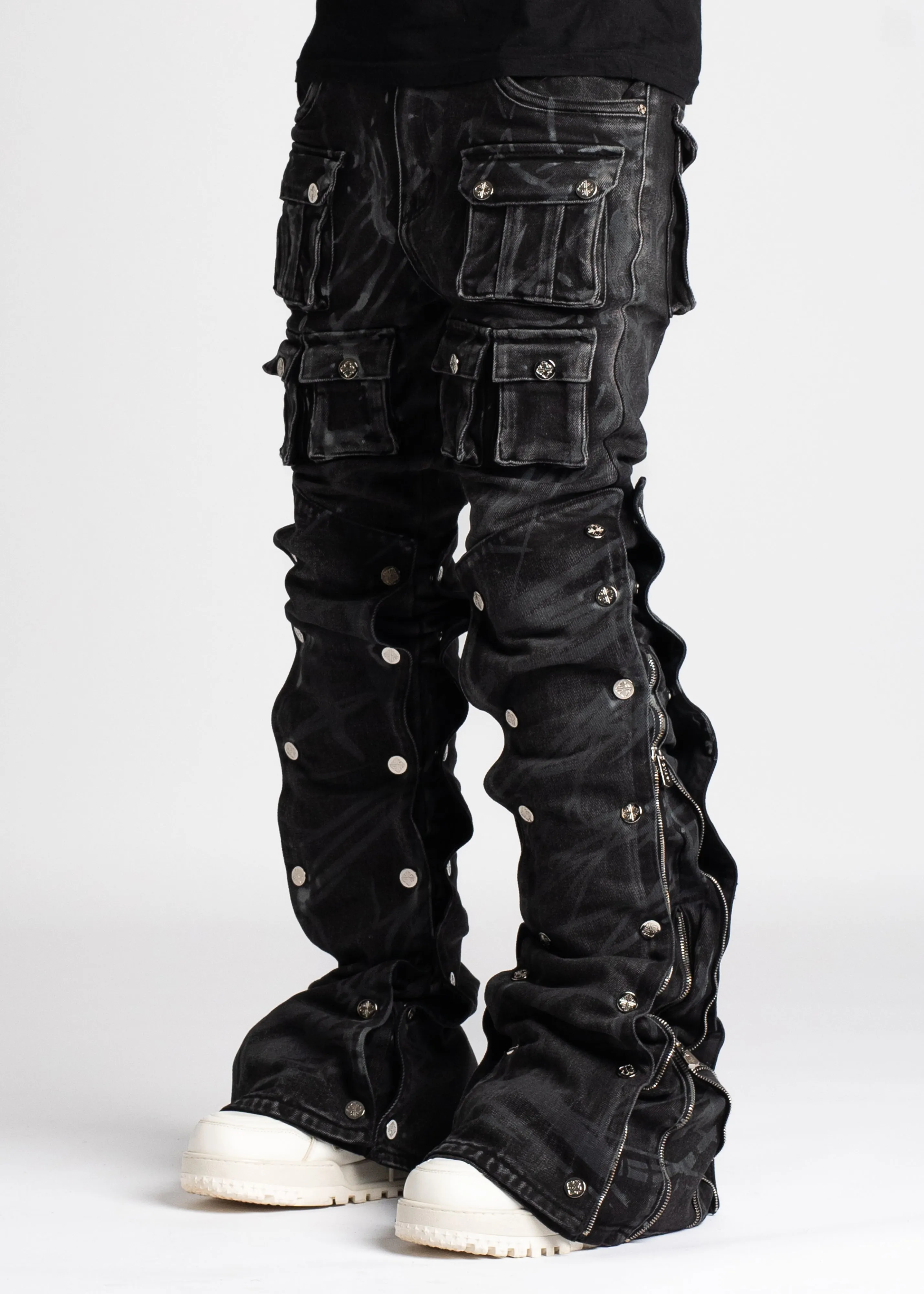Iron Grey Stacked Premium Denim V3