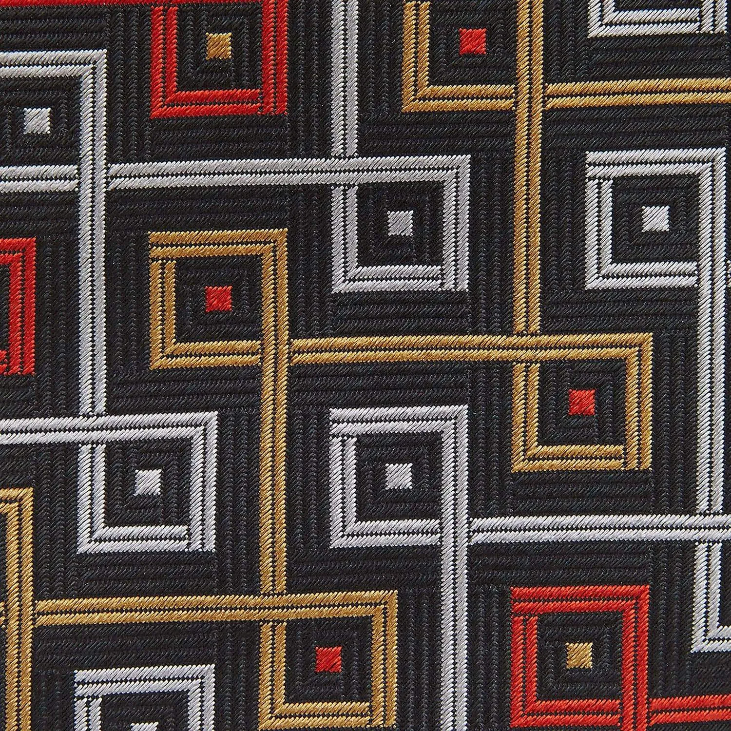 James Bond Geo Squares Silk Tie - The World Is Not Enough Edition - By Turnbull & Asser