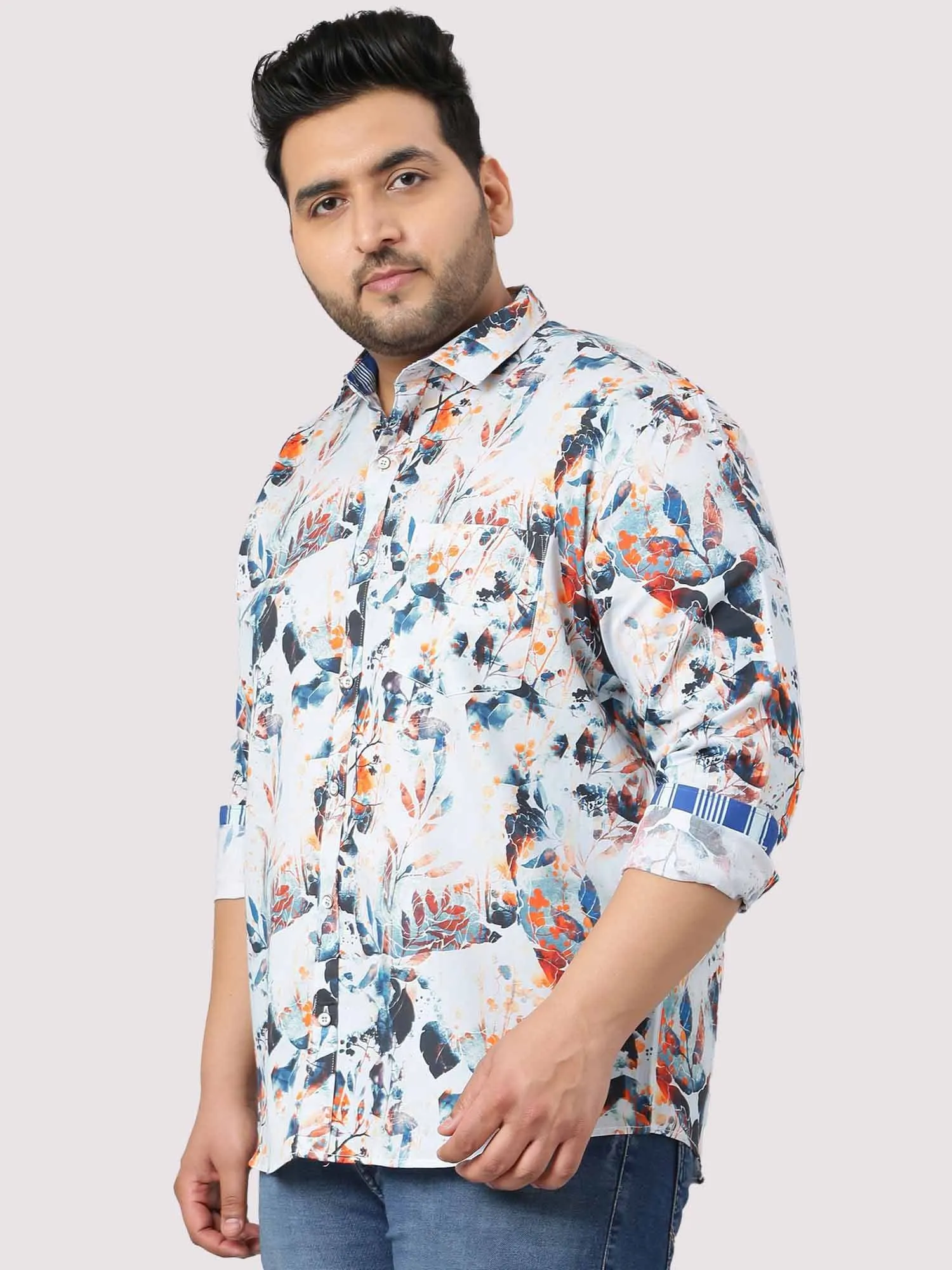 James Digital Printed Shirt Men's Plus Size
