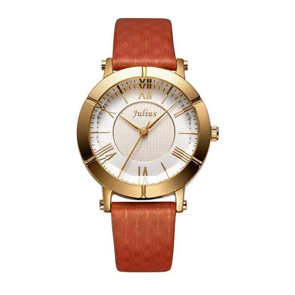 JS Louis XIV Leather Women Watch