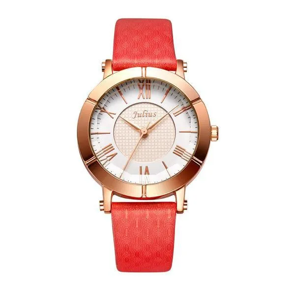 JS Louis XIV Leather Women Watch