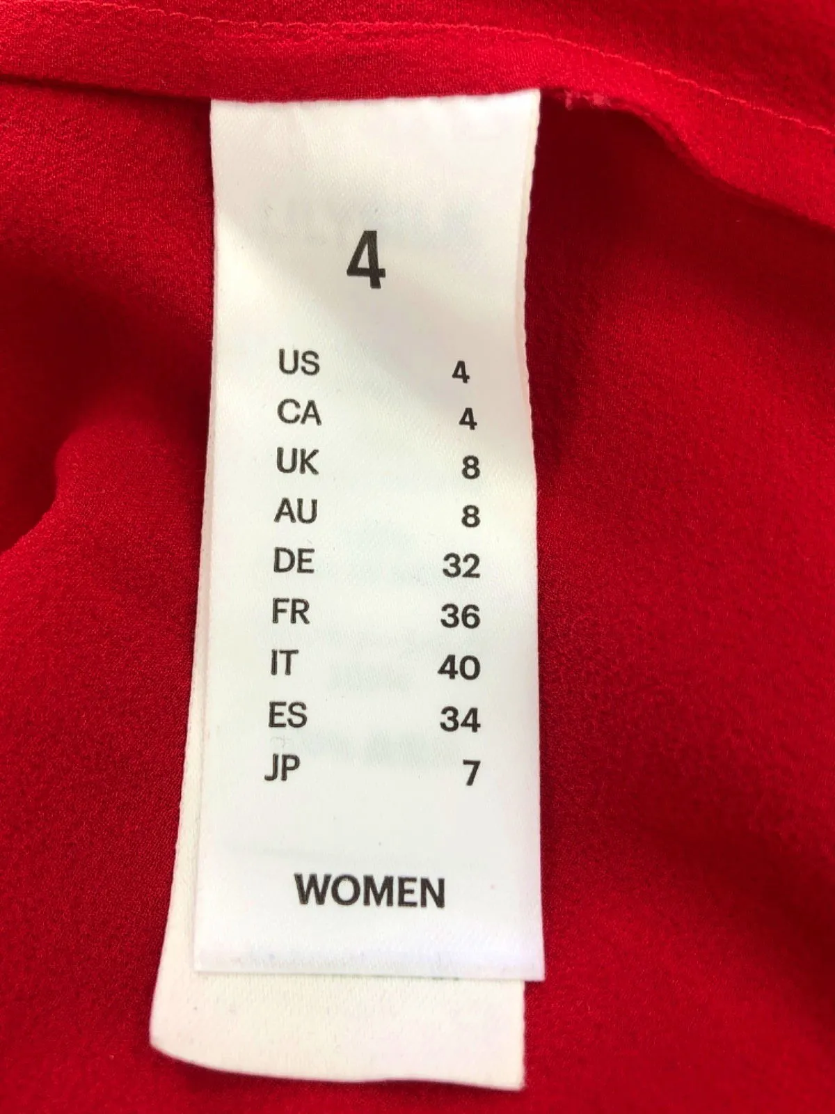 LILYSILK Red Sleeveless Blouse UK 4
