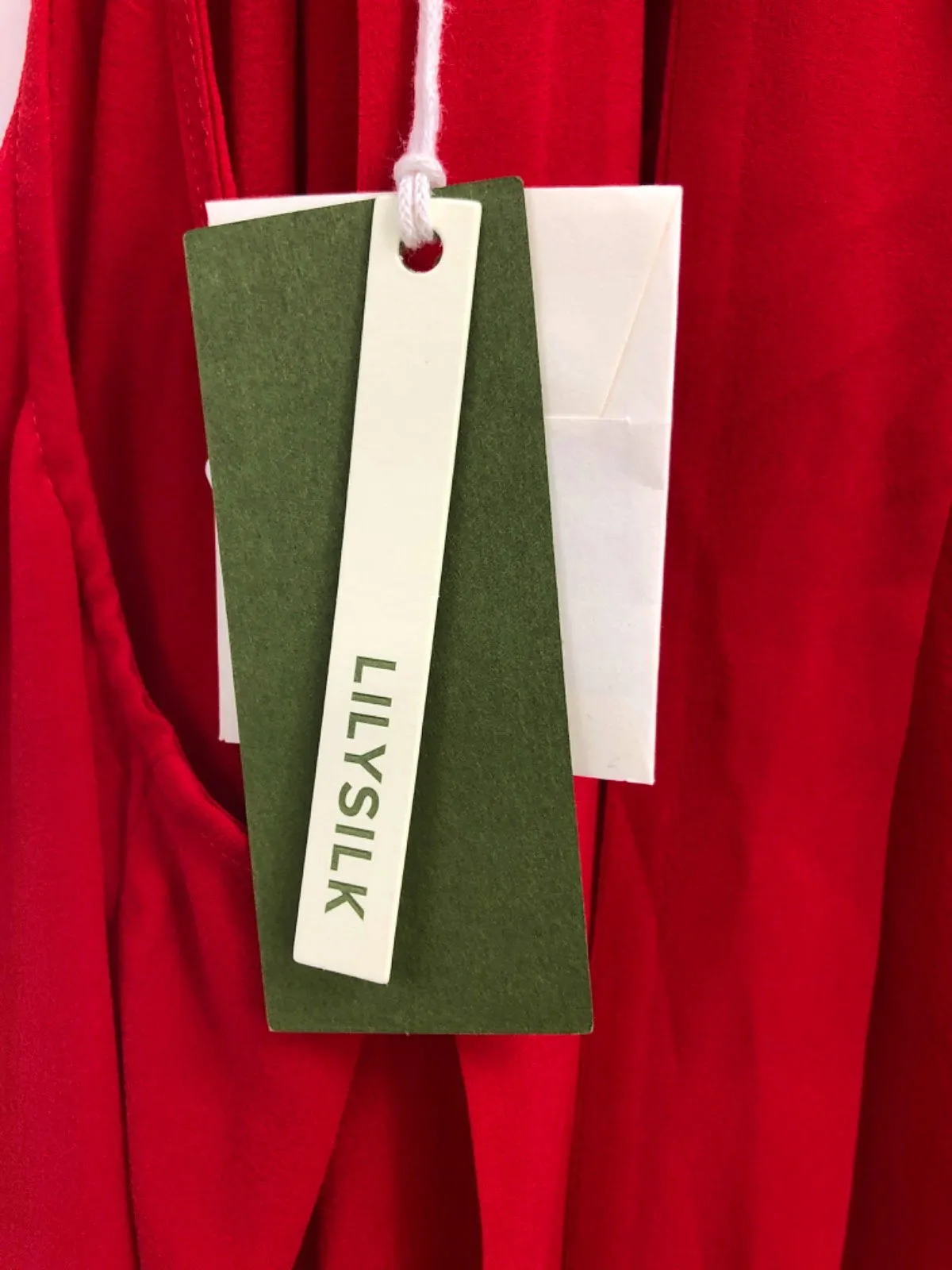 LILYSILK Red Sleeveless Blouse UK 4