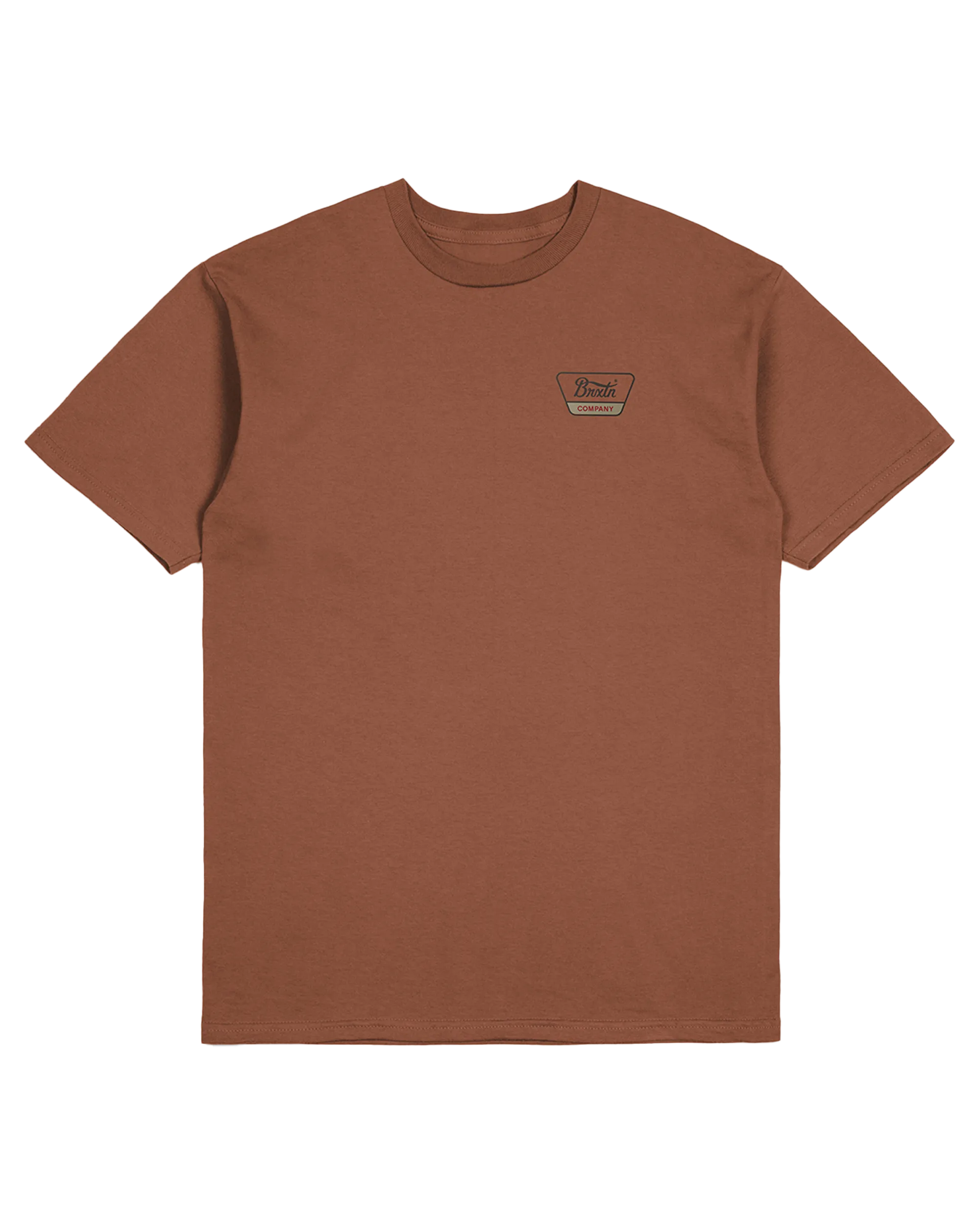 Linwood T-Shirt in Terracotta, Washed Black & Sand
