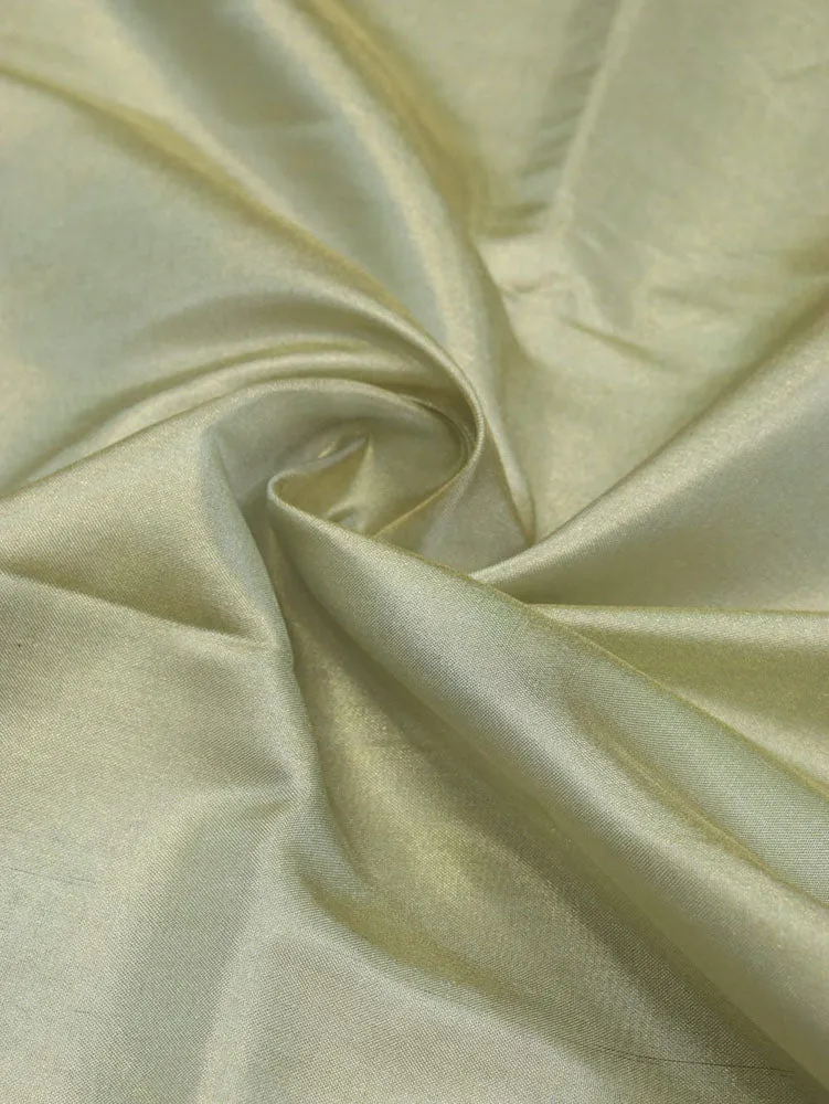 Luxurious Golden Plain Soft Tissue Katan Silk Fabric