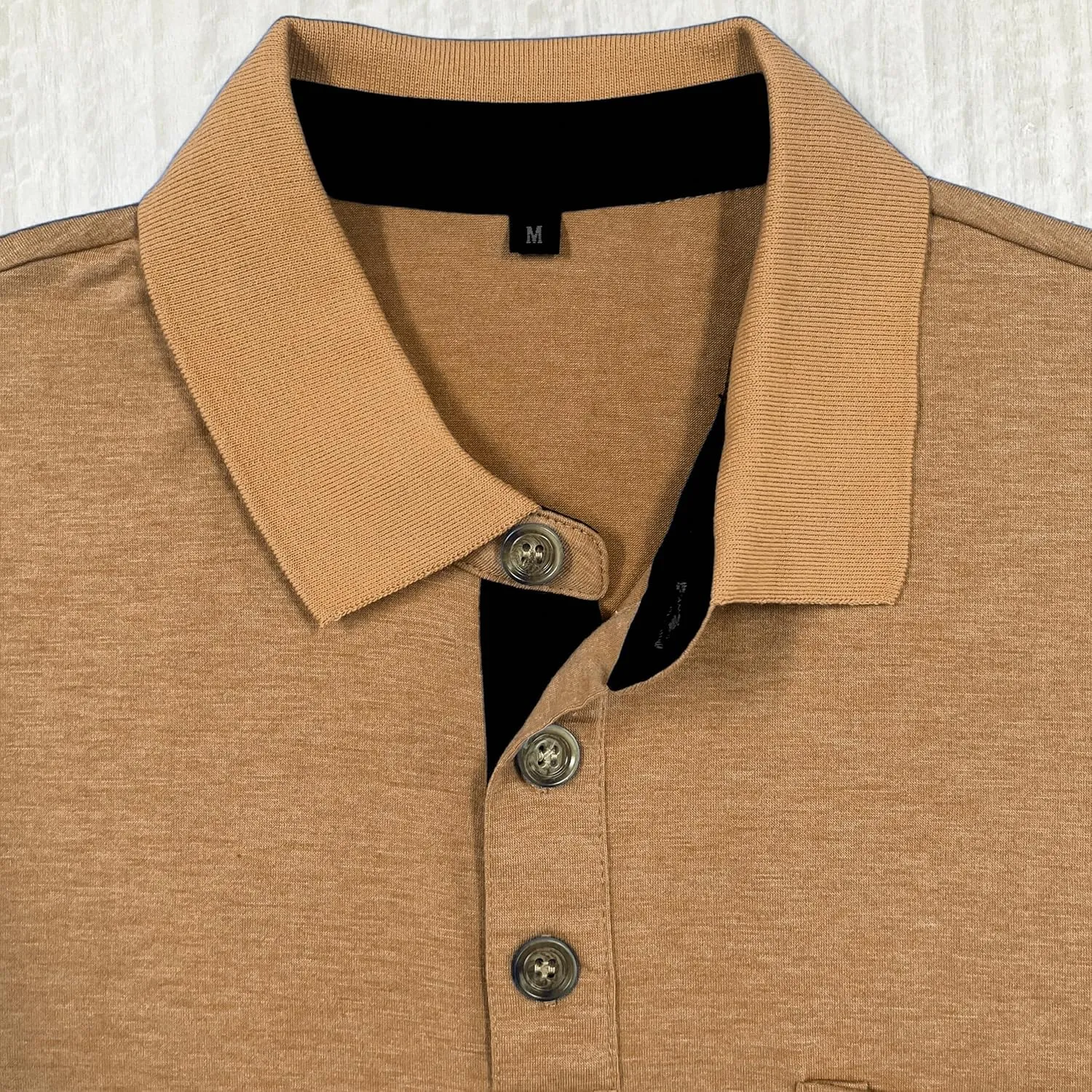 Mens Fashion Polo Shirts Short Sleeve Shirt Classic Button Cotton Stylish Golf Polo Shirts with Pocket for Men