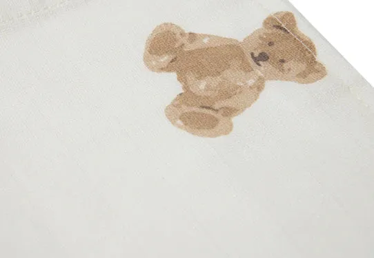 MUSLIN CLOTH TEDDY BEAR 3-PACK