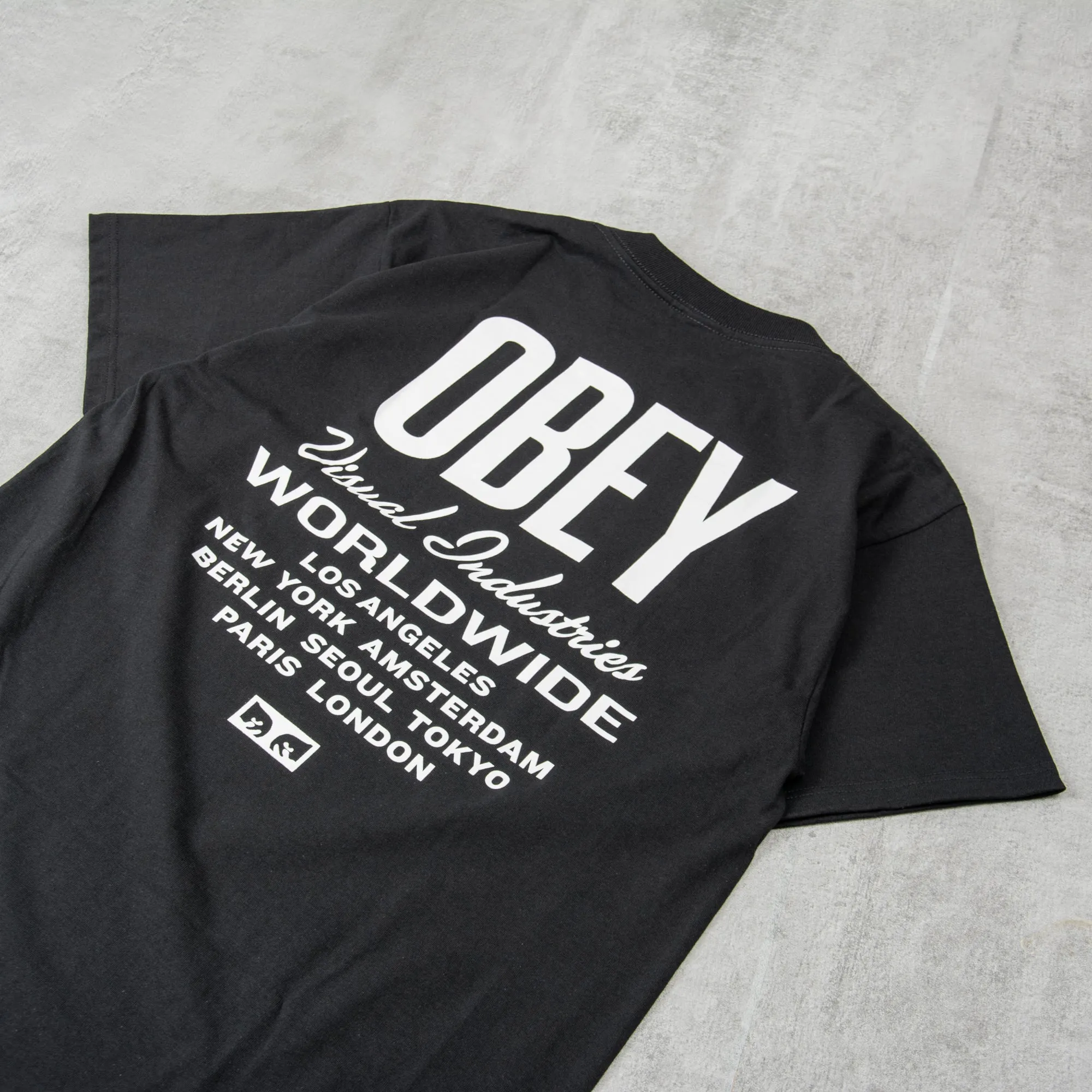 Obey Visual Industries Tee - Black
