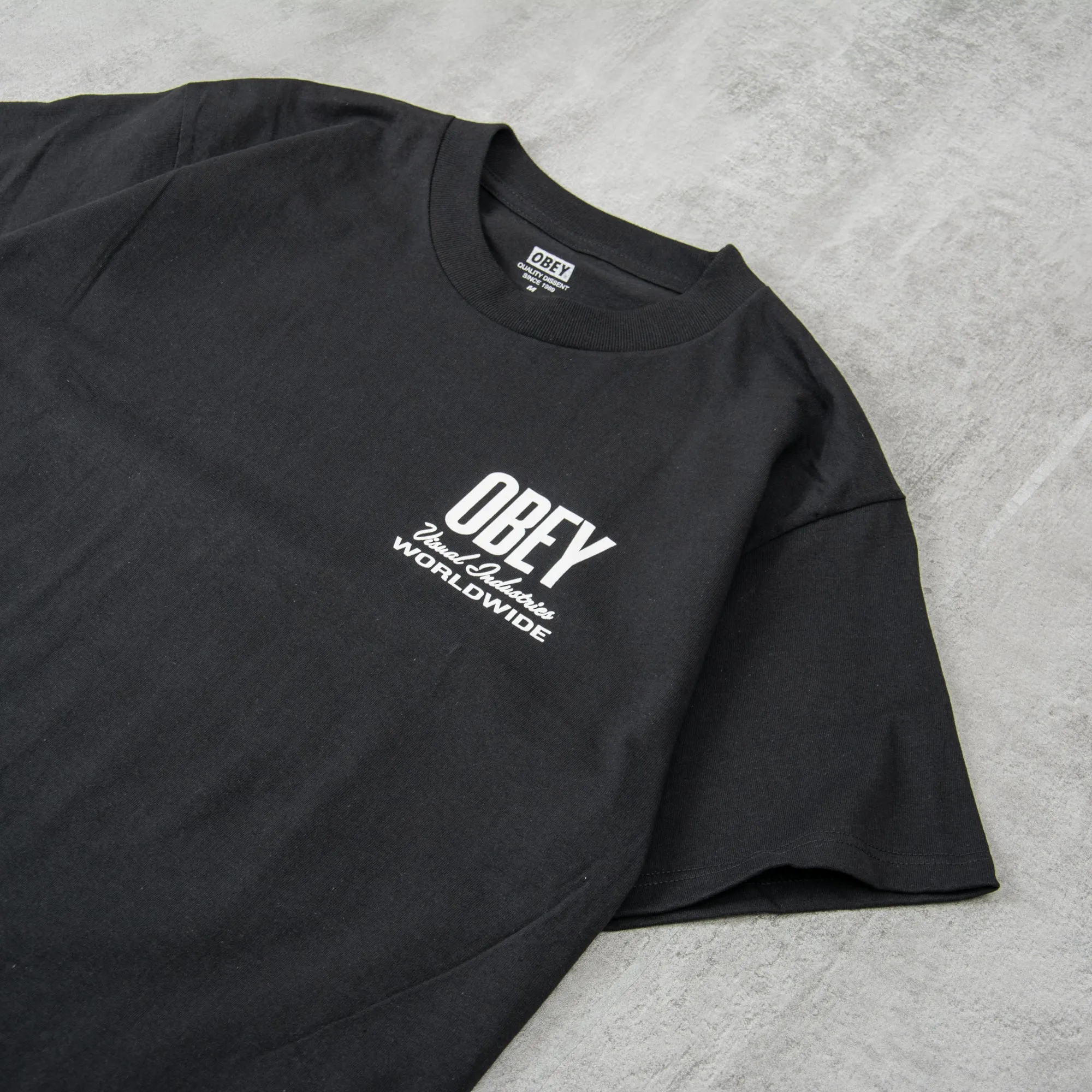 Obey Visual Industries Tee - Black