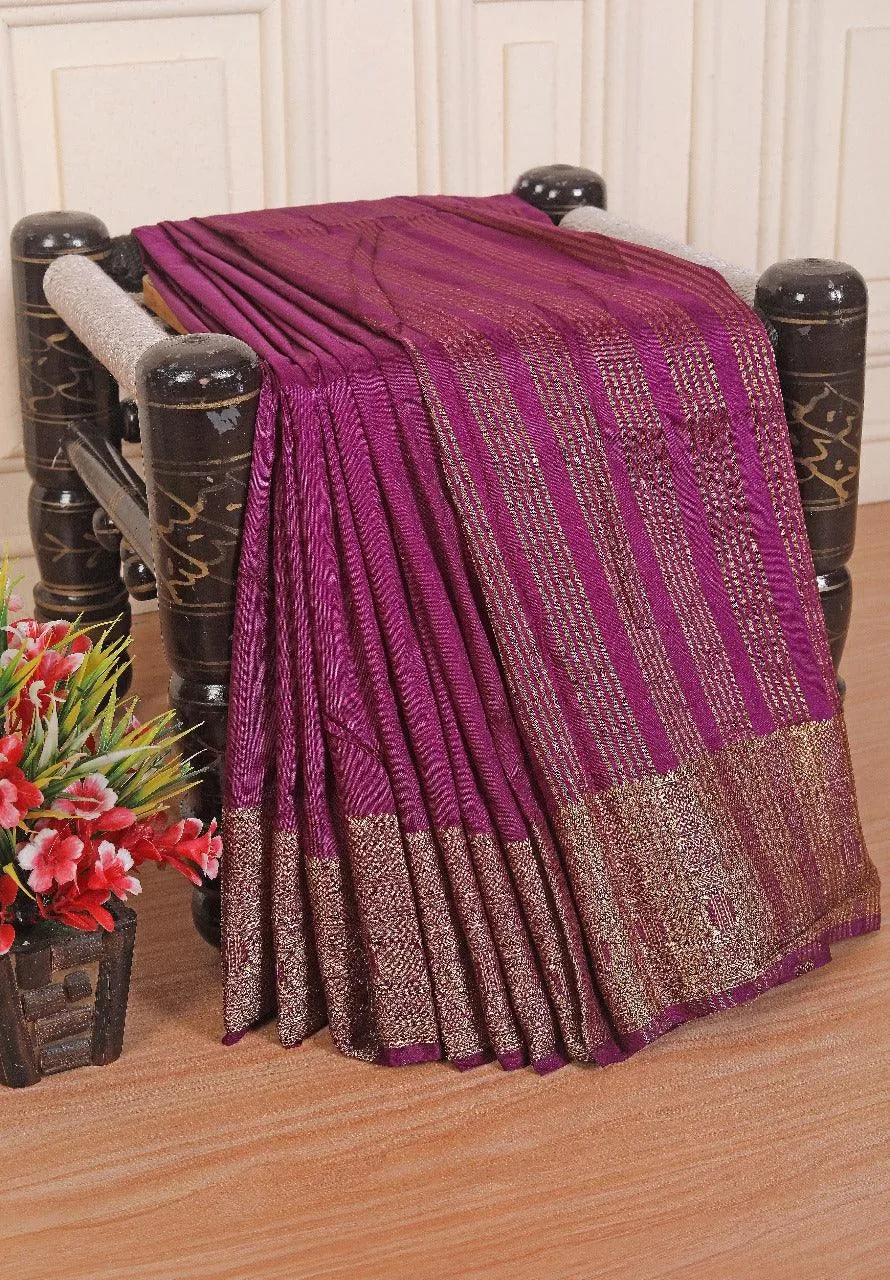 Pure Mysore Silk Sarees: Where Tradition Meets Luxury in Purple