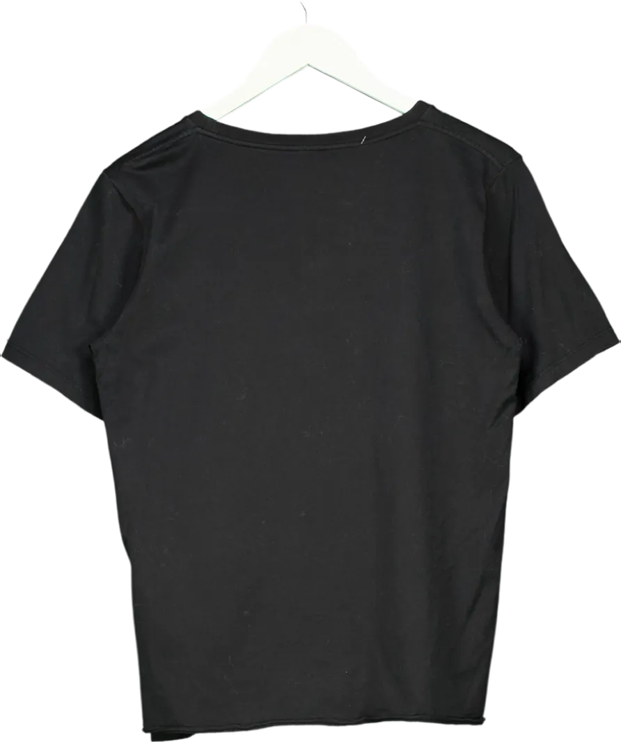 Saint Laurent Black Logo T Shirt UK M