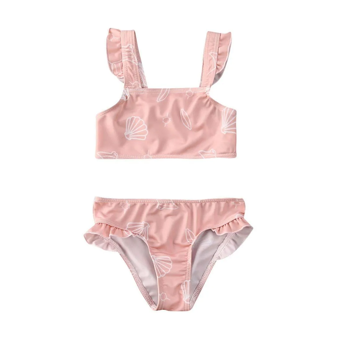 Shell Ruffled Toddler Swimsuit