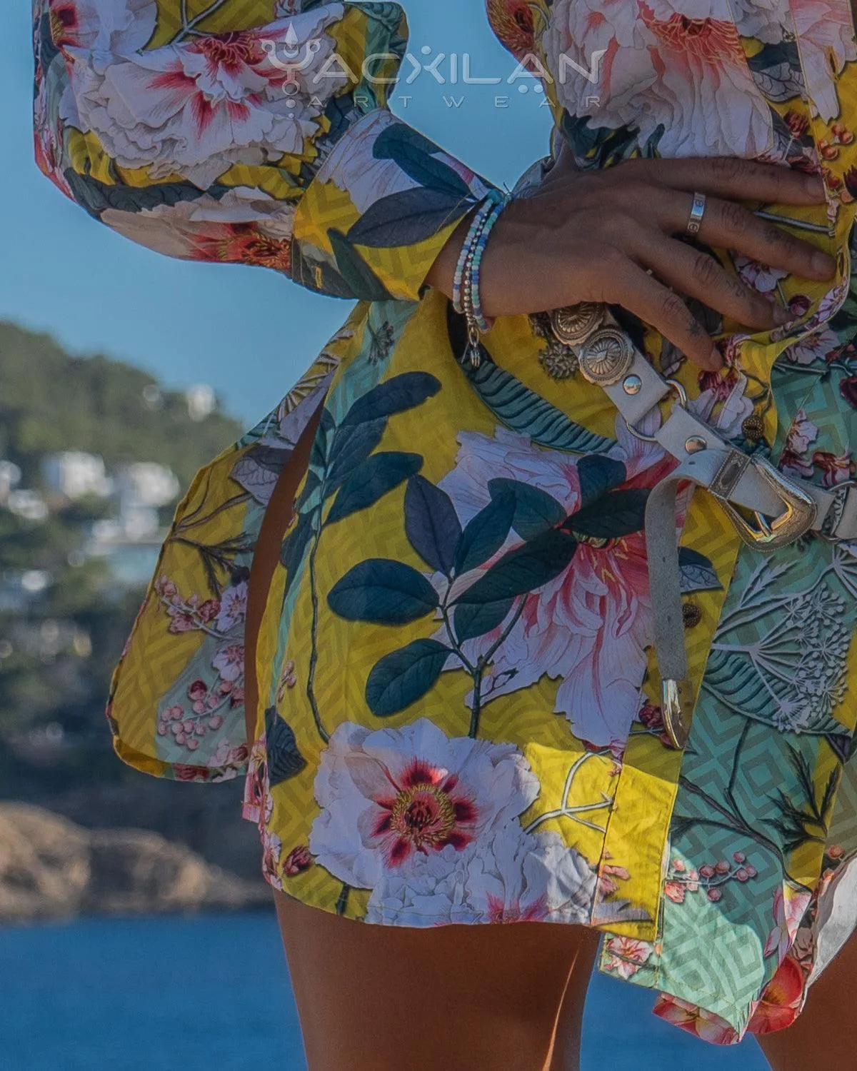 Shirt Woman Longsleeve Piratechic / Cotton Popeline - HAWAIIBOMBAI