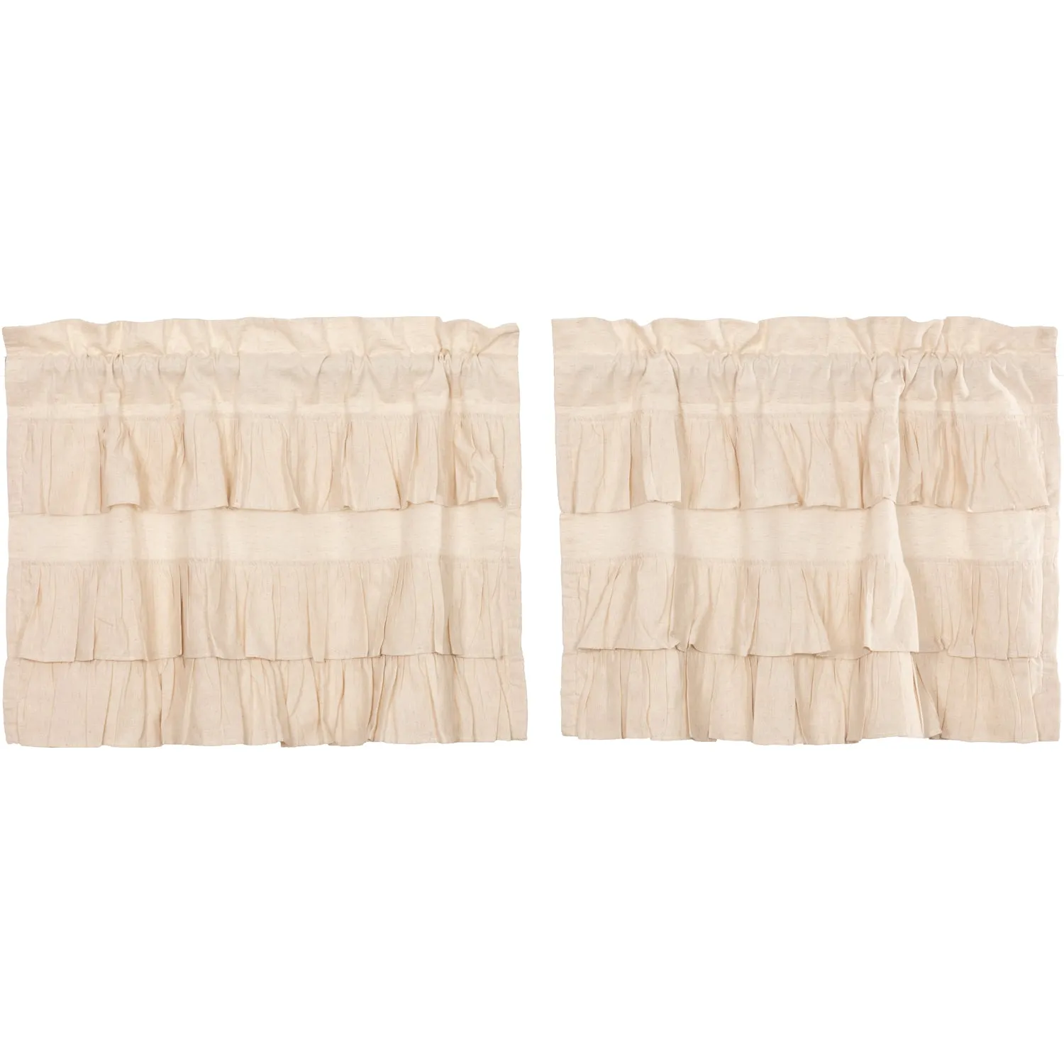 Simple Life Flax Ruffled Tier Set of 2