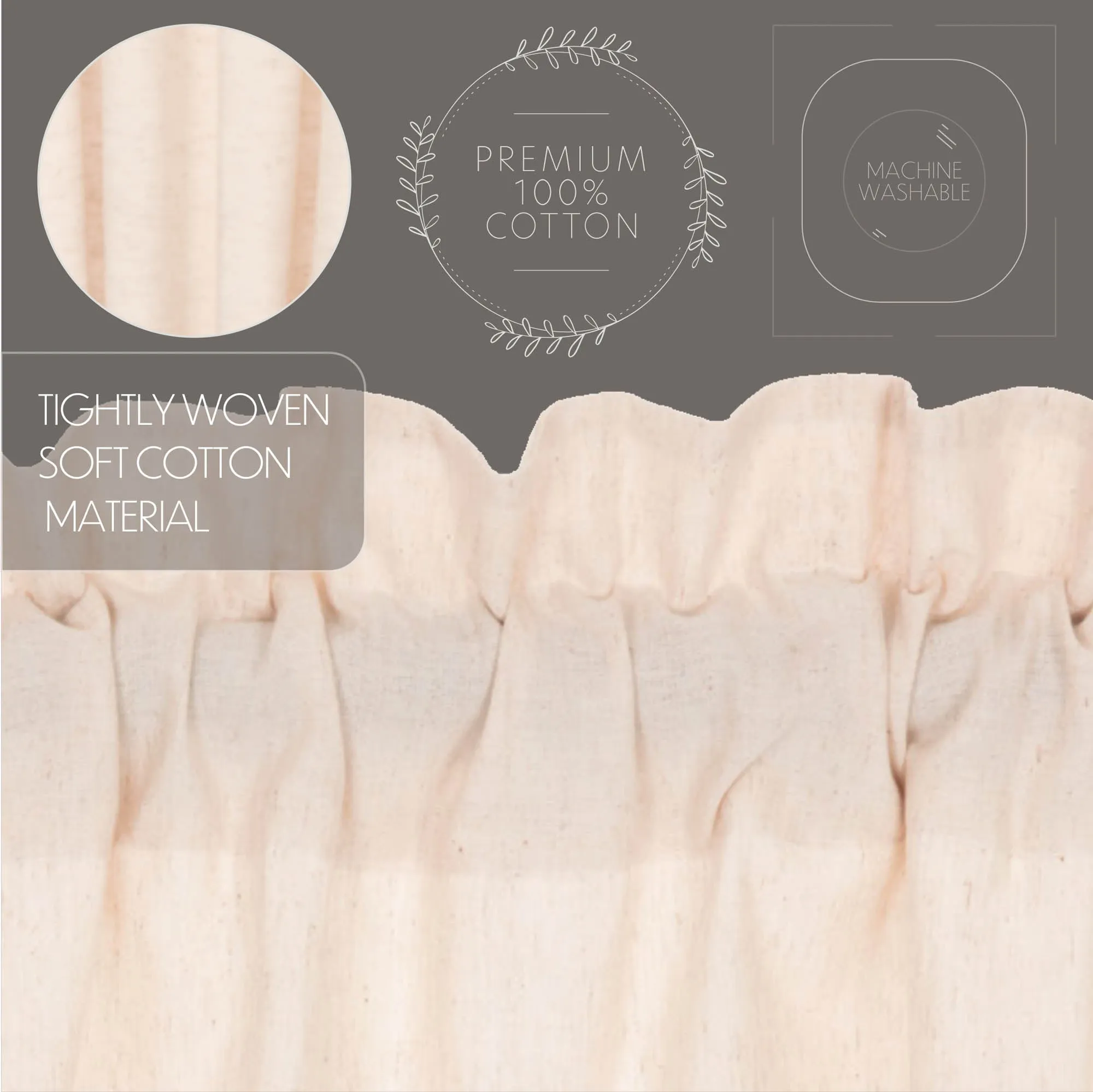Simple Life Flax Ruffled Tier Set of 2