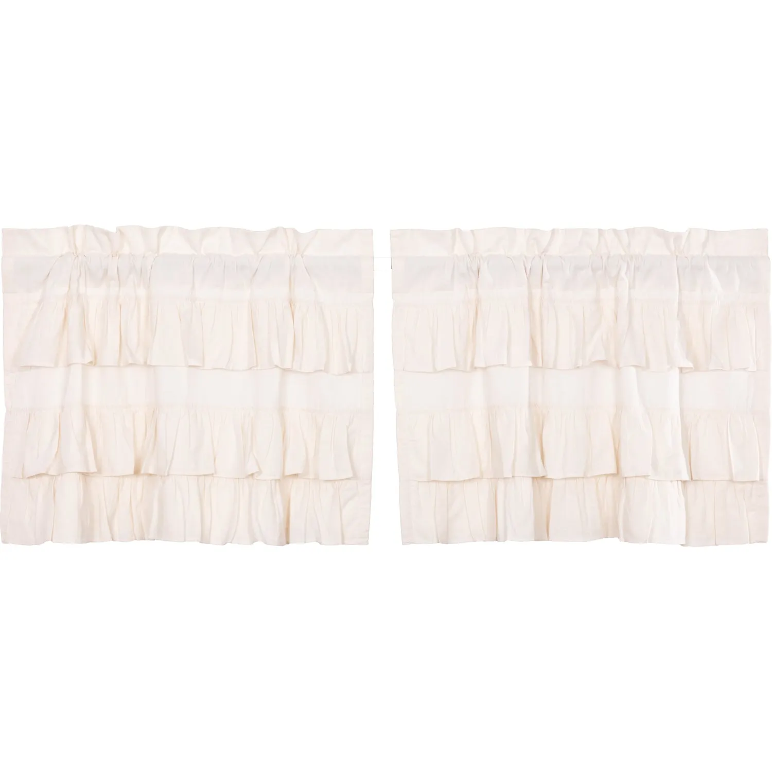 Simple Life Flax Ruffled Tier Set of 2