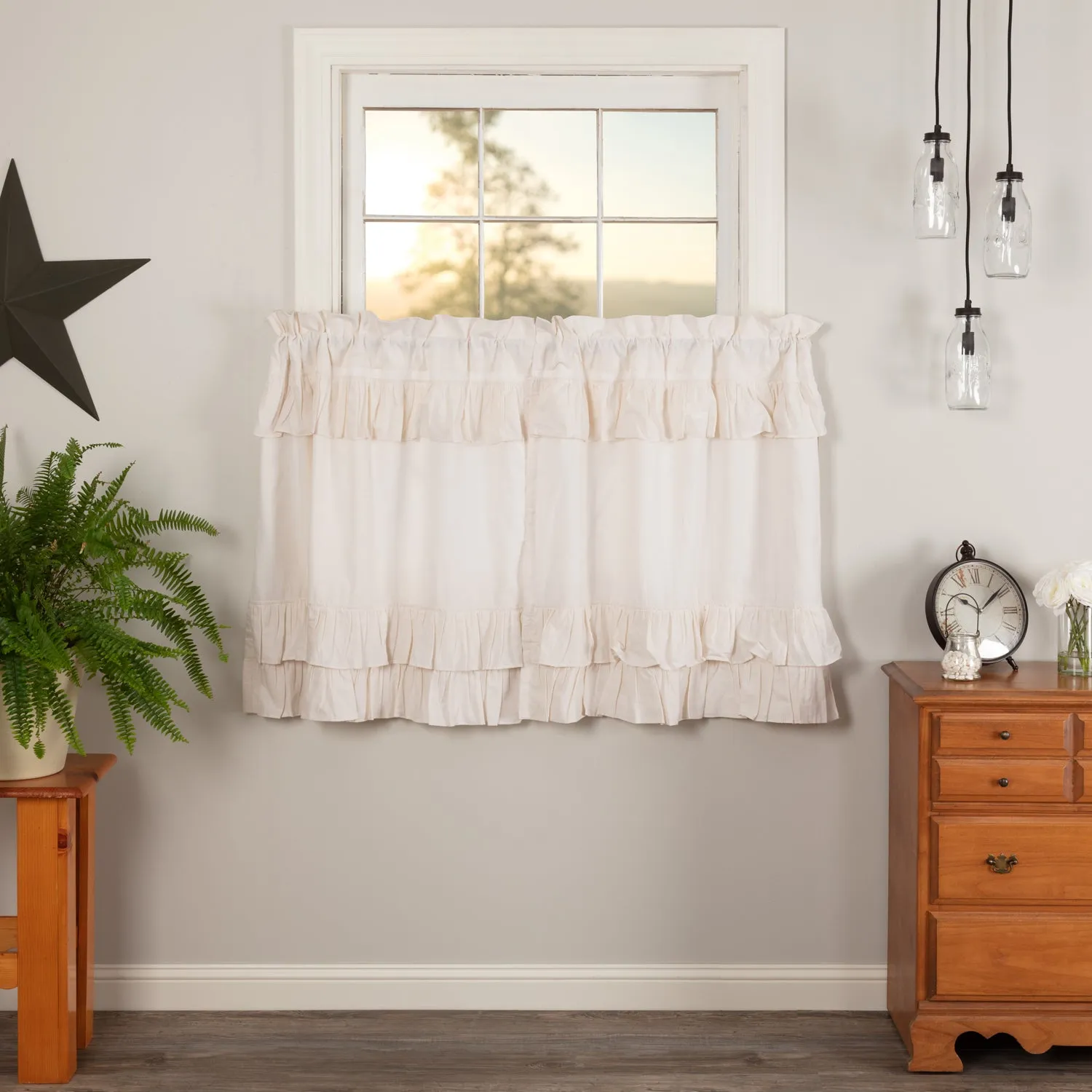Simple Life Flax Ruffled Tier Set of 2