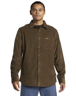 Smoke Trail Corduroy Shirt in Canteen