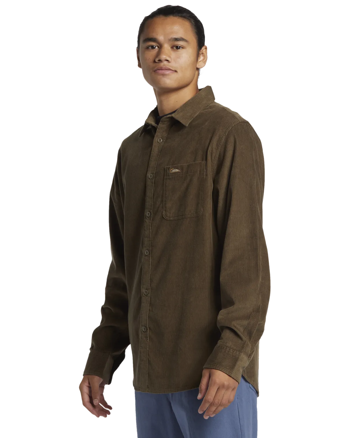 Smoke Trail Corduroy Shirt in Canteen