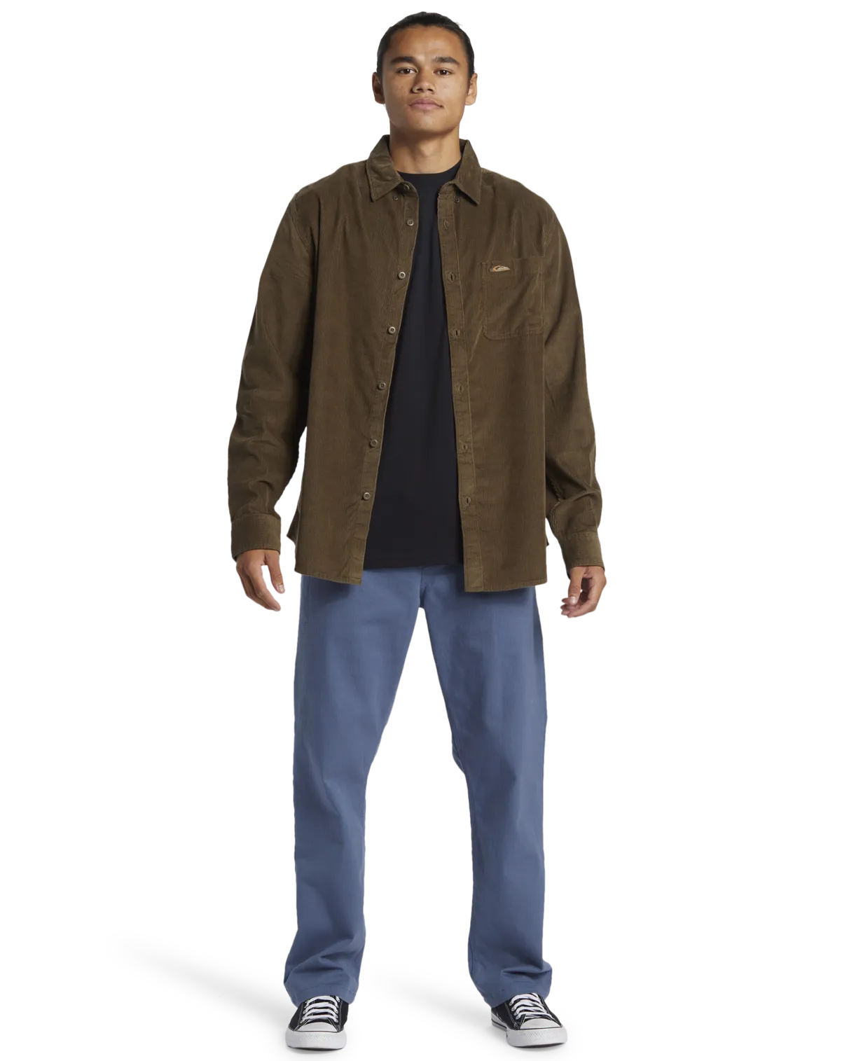 Smoke Trail Corduroy Shirt in Canteen