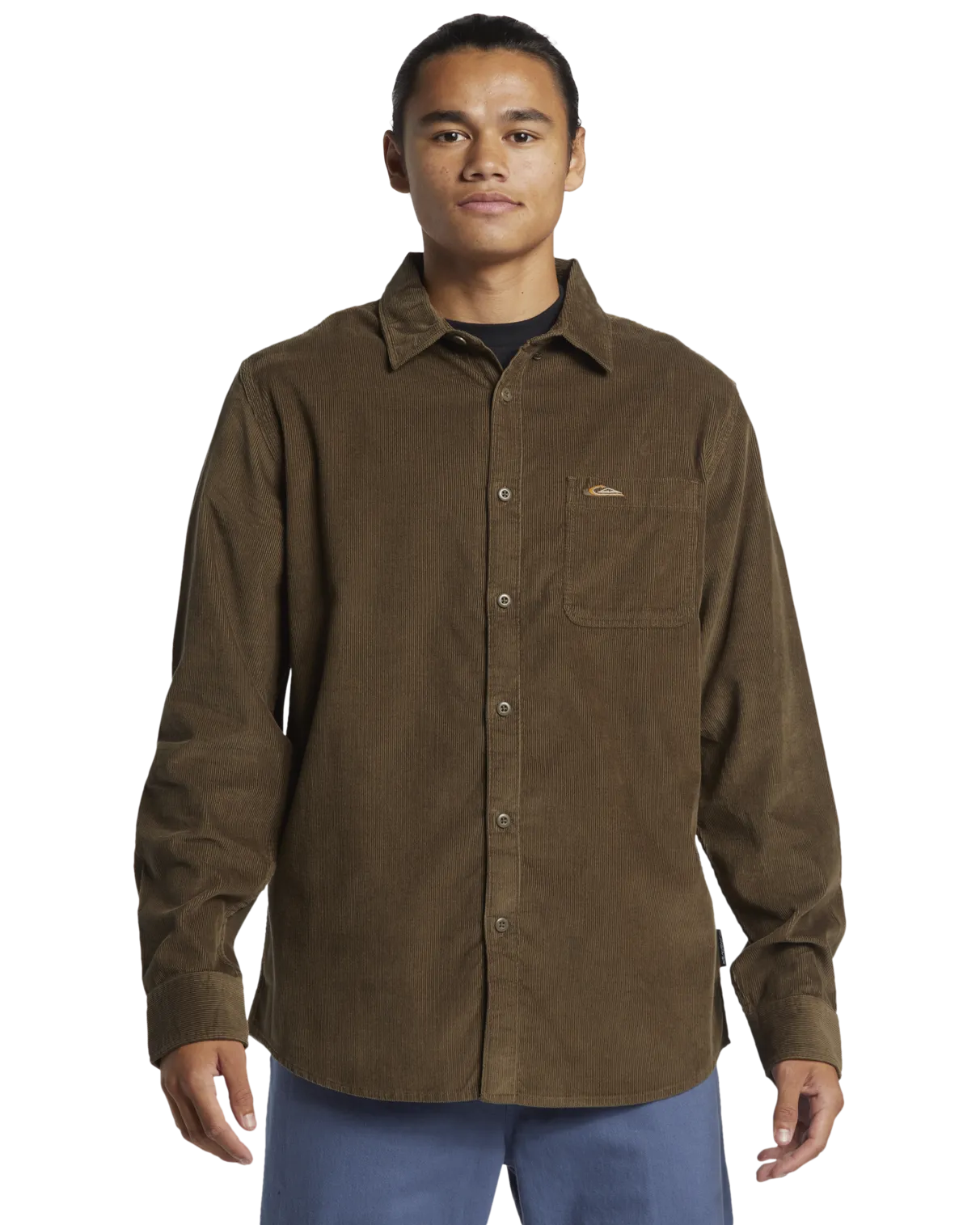 Smoke Trail Corduroy Shirt in Canteen