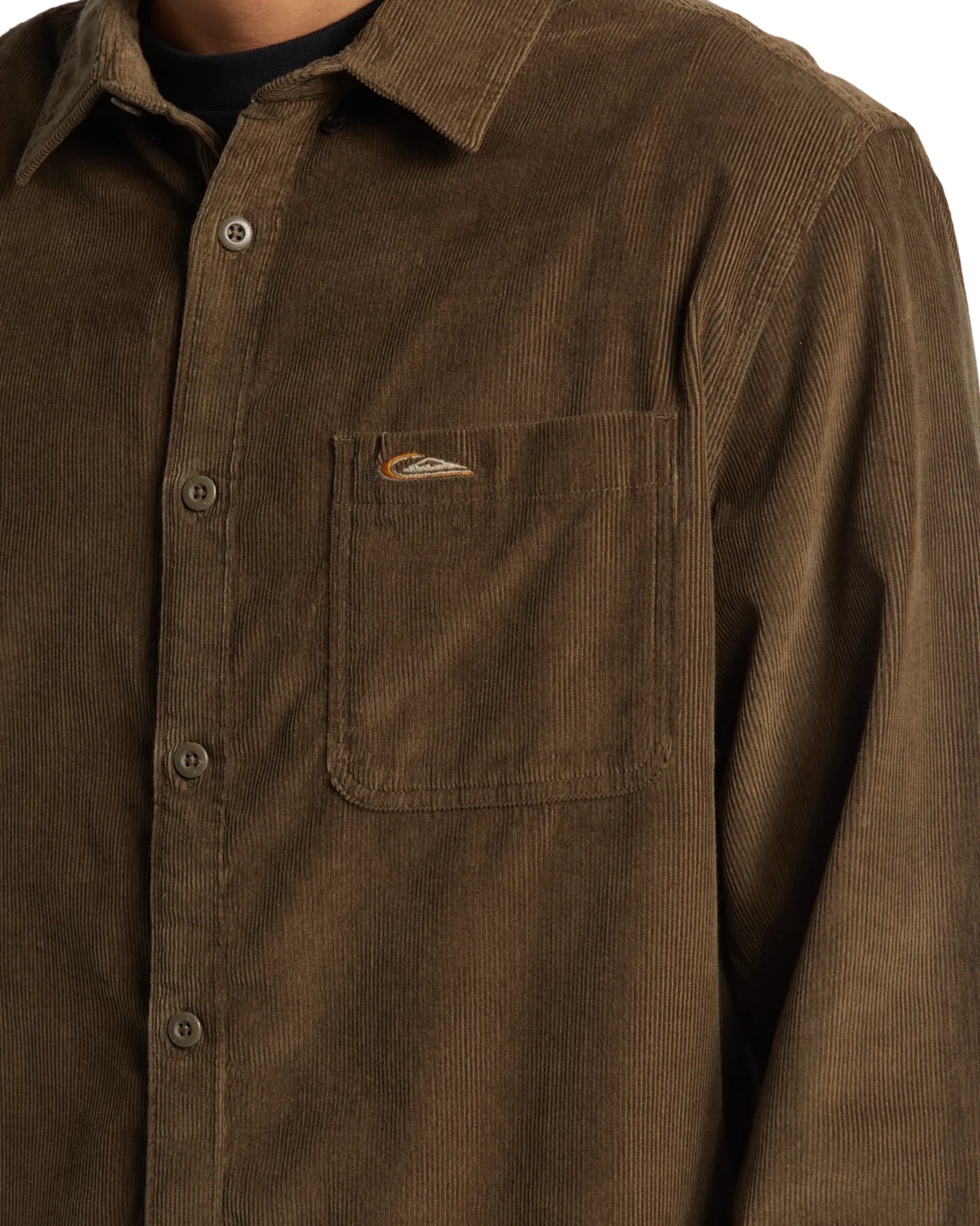 Smoke Trail Corduroy Shirt in Canteen